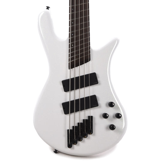 Spector NS Dimension 5 Bass White Sparkle Gloss Bass Guitars / 5-String or More