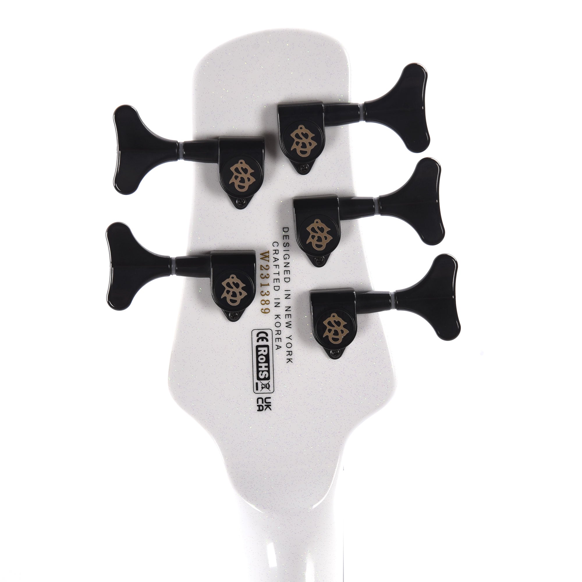 Spector NS Dimension 5 Bass White Sparkle Gloss Bass Guitars / 5-String or More