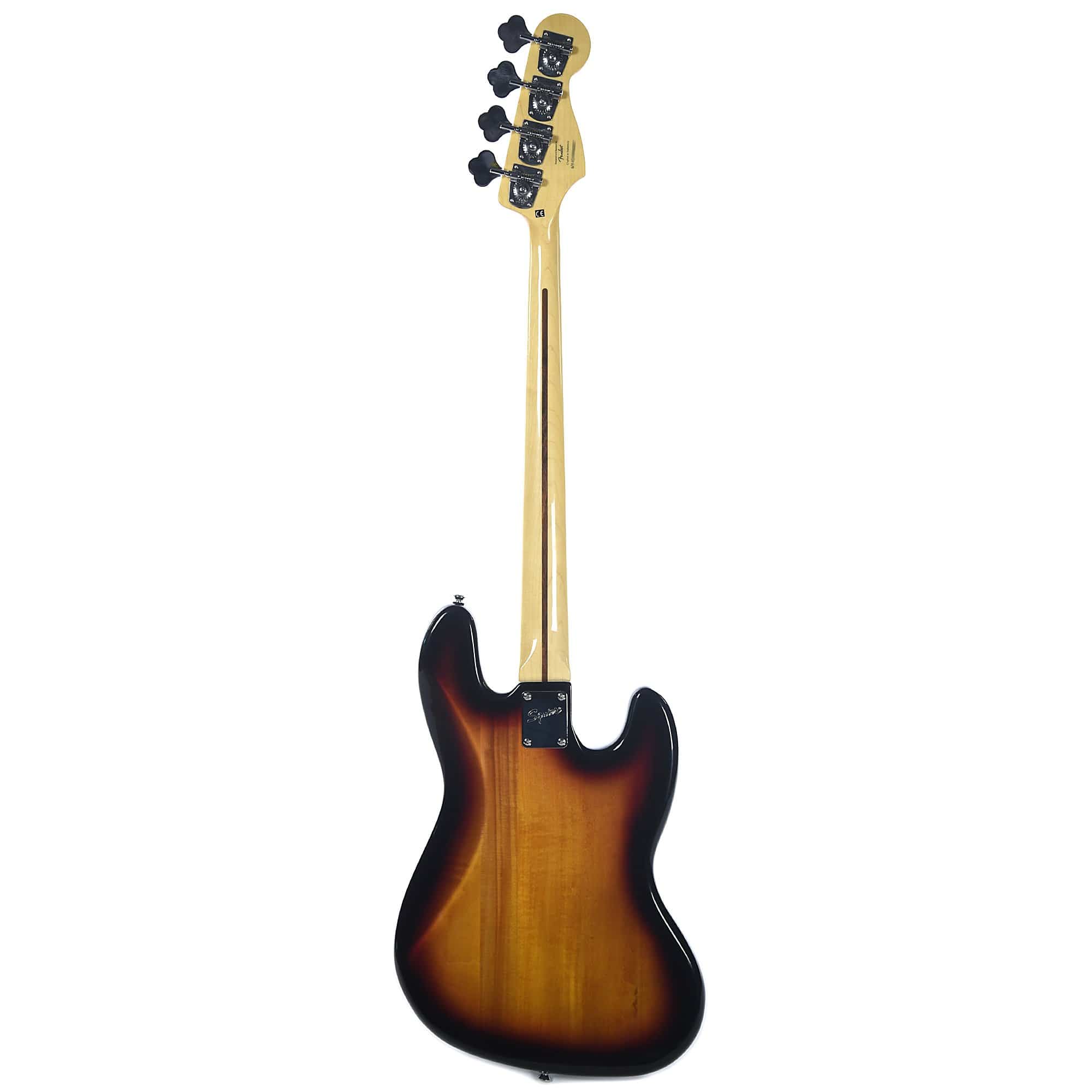 Squier Vintage Modified Jazz Bass 3-Color Sunburst LEFTY w/Fender Gig Bag, Stand, Cable, Tuner, Picks and Strings Bass Guitars / 4-String,Bass Guitars / Left-Handed