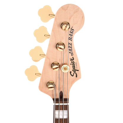 Squier 40th Anniversary Gold Edition Jazz Bass Olympic White w/Gold Anodized Pickguard Bass Guitars / 4-String