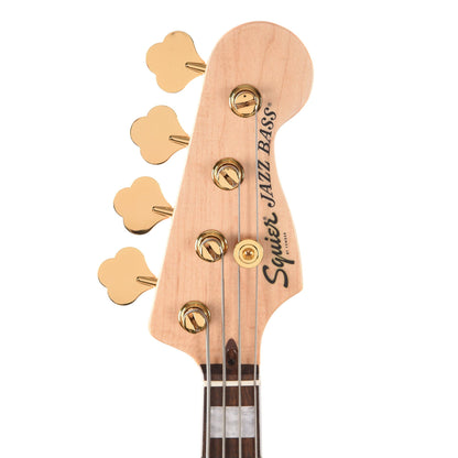 Squier 40th Anniversary Gold Edition Jazz Bass Olympic White w/Gold Anodized Pickguard Bass Guitars / 4-String