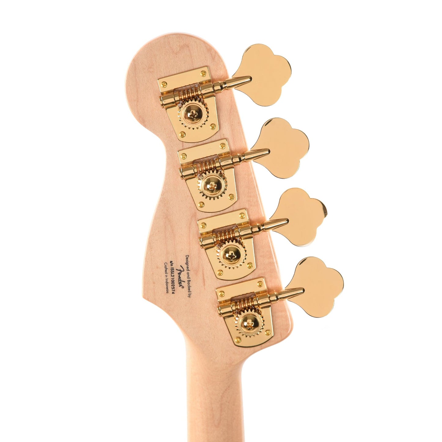 Squier 40th Anniversary Gold Edition Jazz Bass Olympic White w/Gold Anodized Pickguard Bass Guitars / 4-String