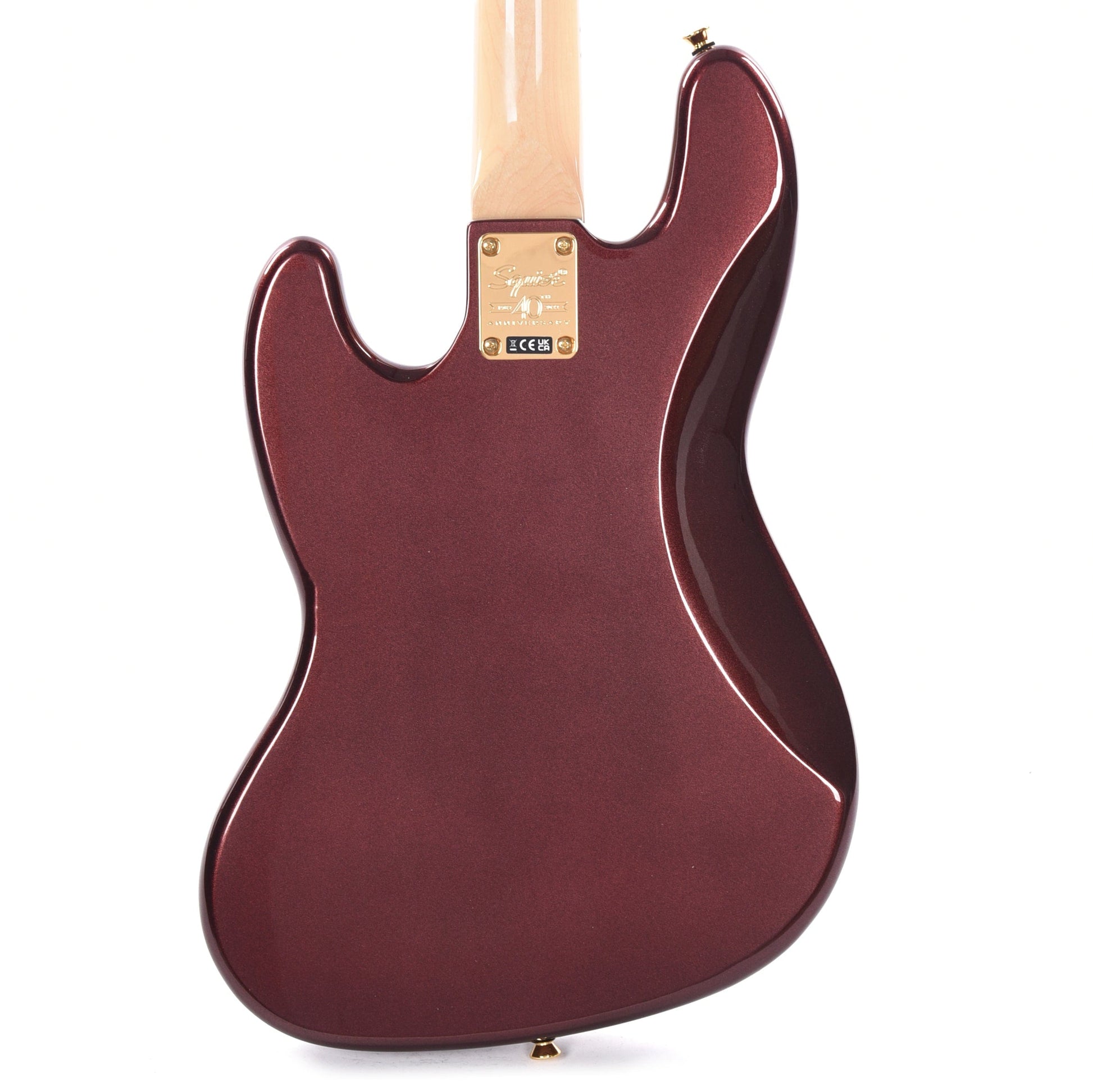 Squier 40th Anniversary Gold Edition Jazz Bass Ruby Red Metallic w/Gold Anodized Pickguard Bass Guitars / 4-String
