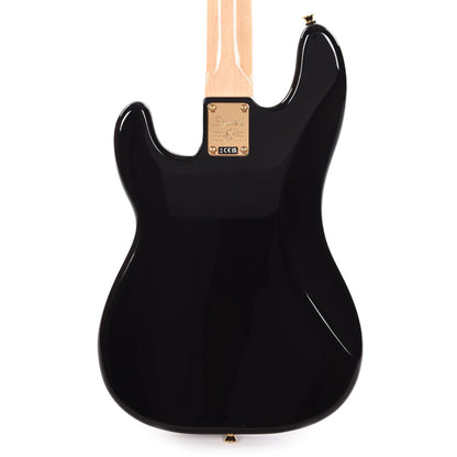 Squier 40th Anniversary Gold Edition Precision Bass Black w/Gold Anodized Pickguard Bass Guitars / 4-String