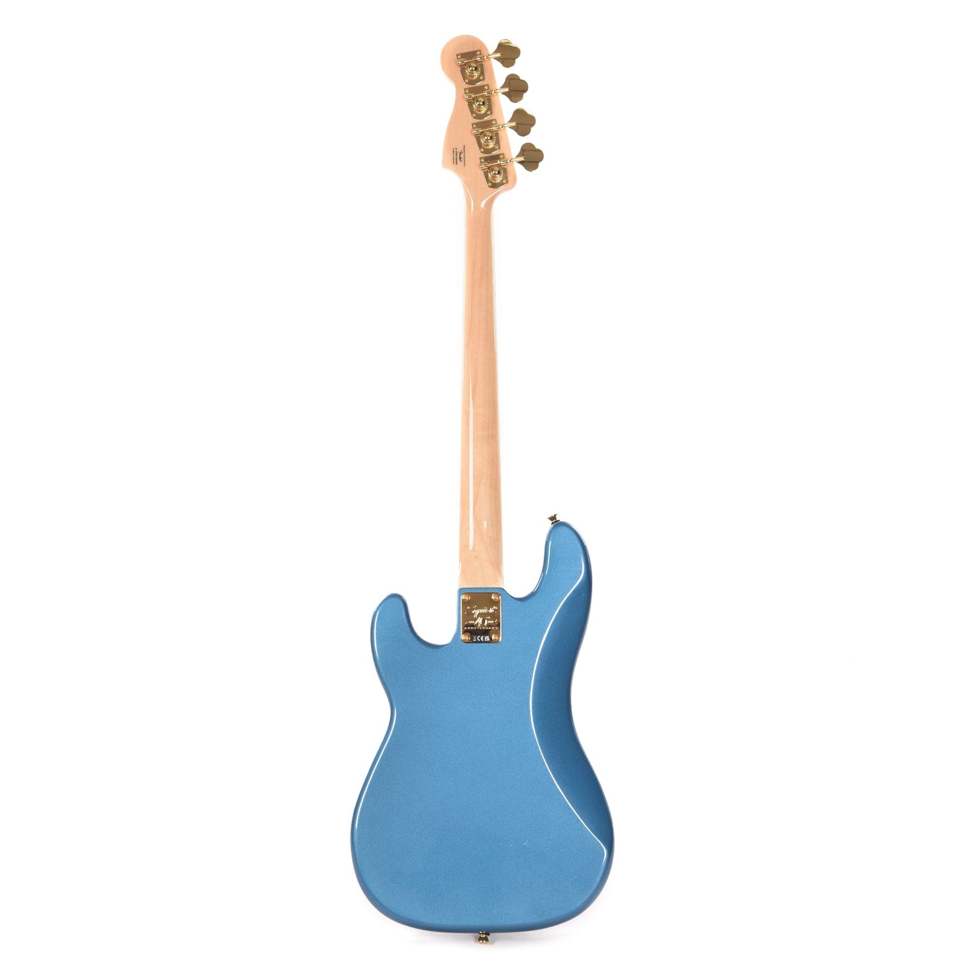 Squier 40th Anniversary Gold Edition Precision Bass Lake Placid Blue w/Gold Anodized Pickguard Bass Guitars / 4-String
