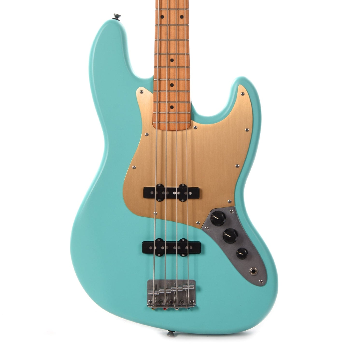 Squier 40th Anniversary Vintage Edition Jazz Bass Satin Sea Foam Green w/Gold Anodized Pickguard Bass Guitars / 4-String