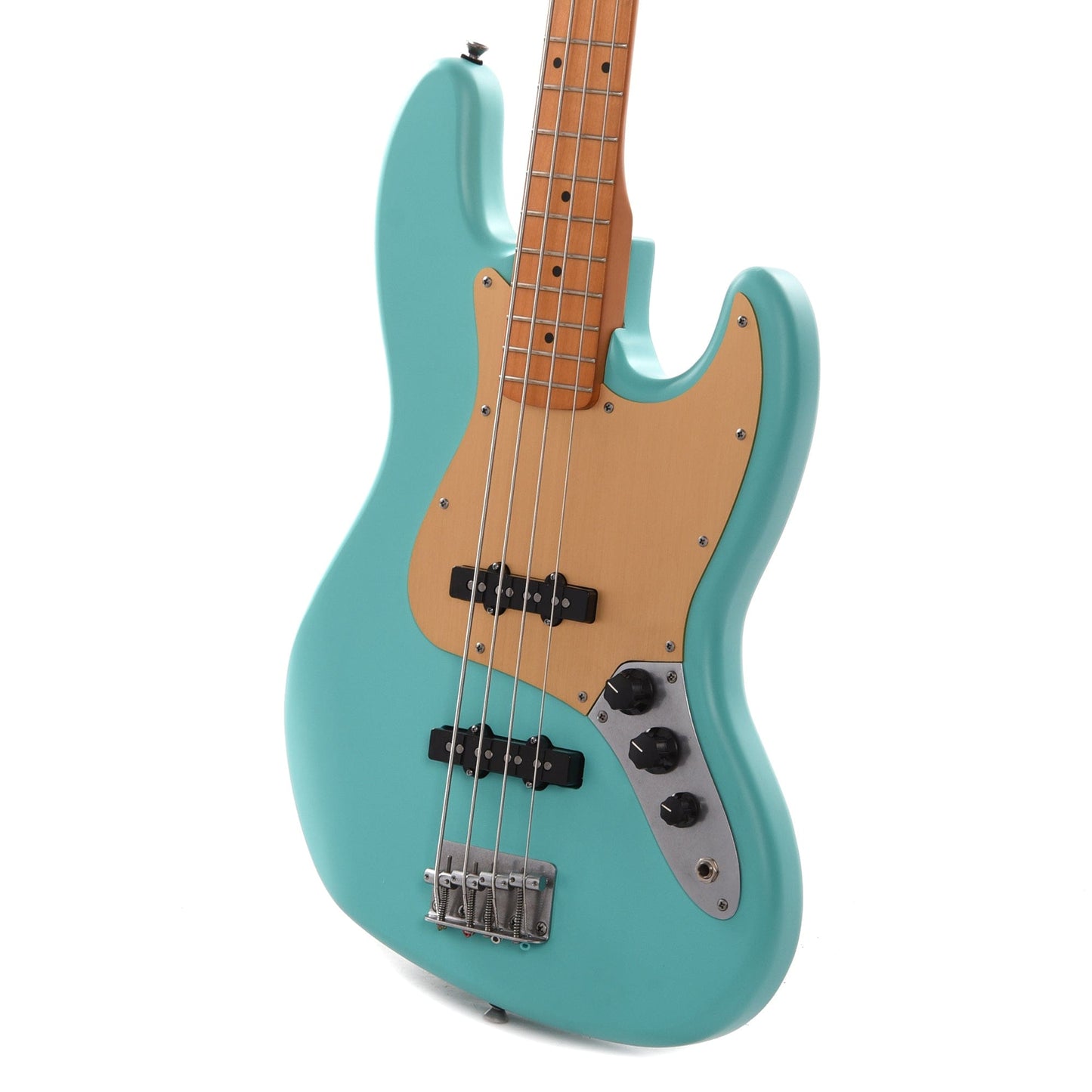 Squier 40th Anniversary Vintage Edition Jazz Bass Satin Sea Foam Green w/Gold Anodized Pickguard Bass Guitars / 4-String