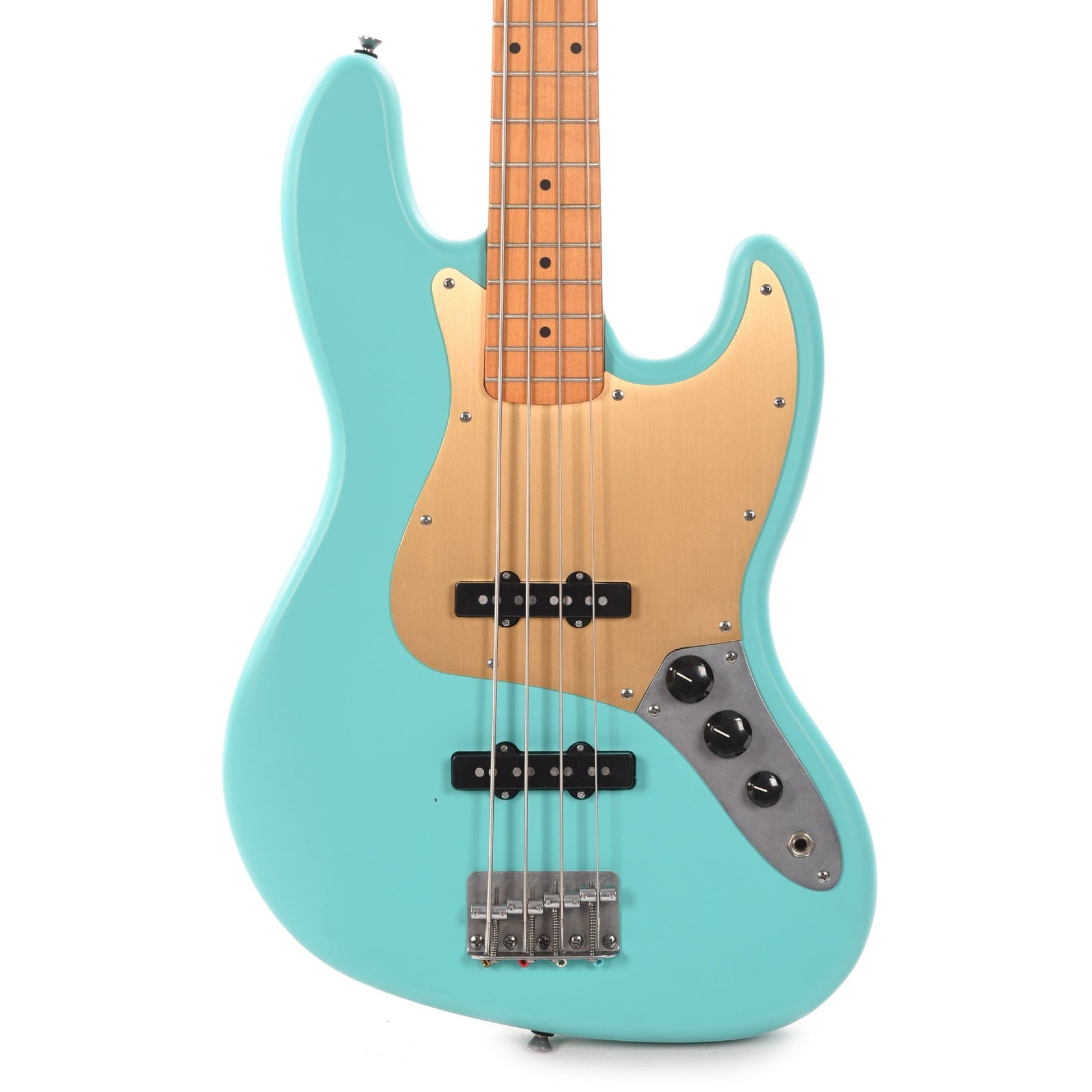 Squier 40th Anniversary Vintage Edition Jazz Bass Satin Sea Foam Green w/Gold Anodized Pickguard Bass Guitars / 4-String