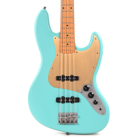 Squier 40th Anniversary Vintage Edition Jazz Bass Satin Sea Foam Green w/Gold Anodized Pickguard Bass Guitars / 4-String