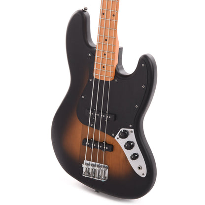 Squier 40th Anniversary Vintage Edition Jazz Bass Satin Wide 2-Color Sunburst w/Black Anodized Pickguard Bass Guitars / 4-String