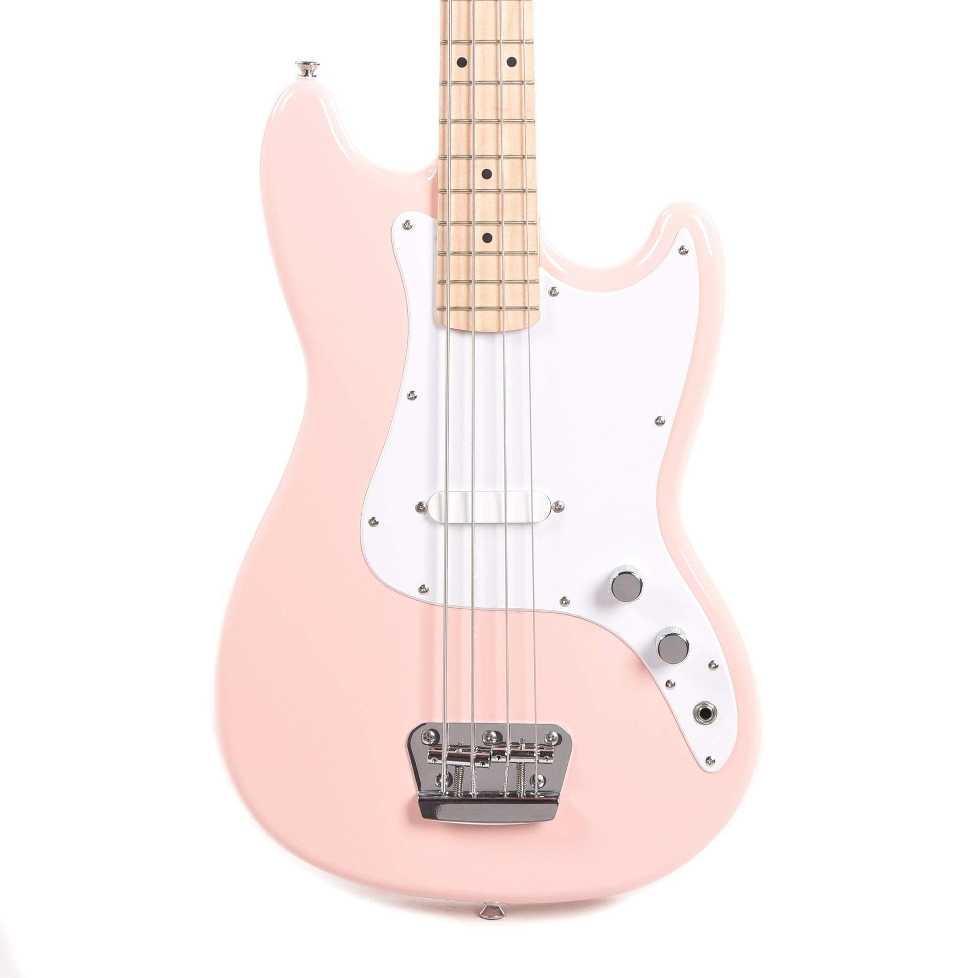 Squier Bronco Bass Shell Pink