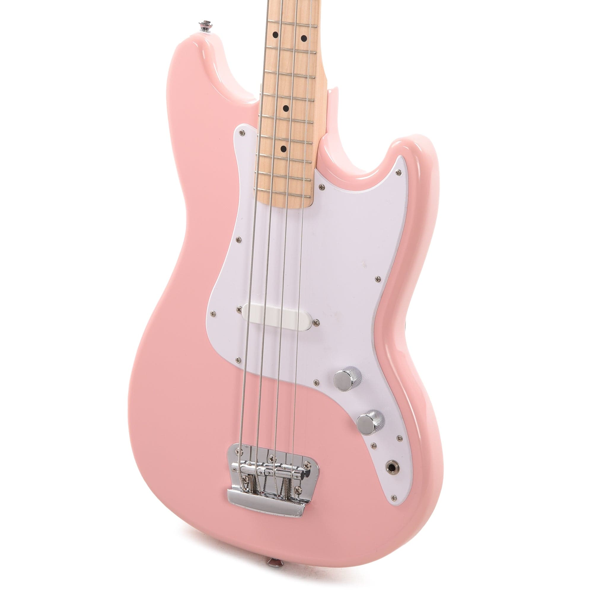 Squier Bronco Bass Shell Pink Bass Guitars / 4-String