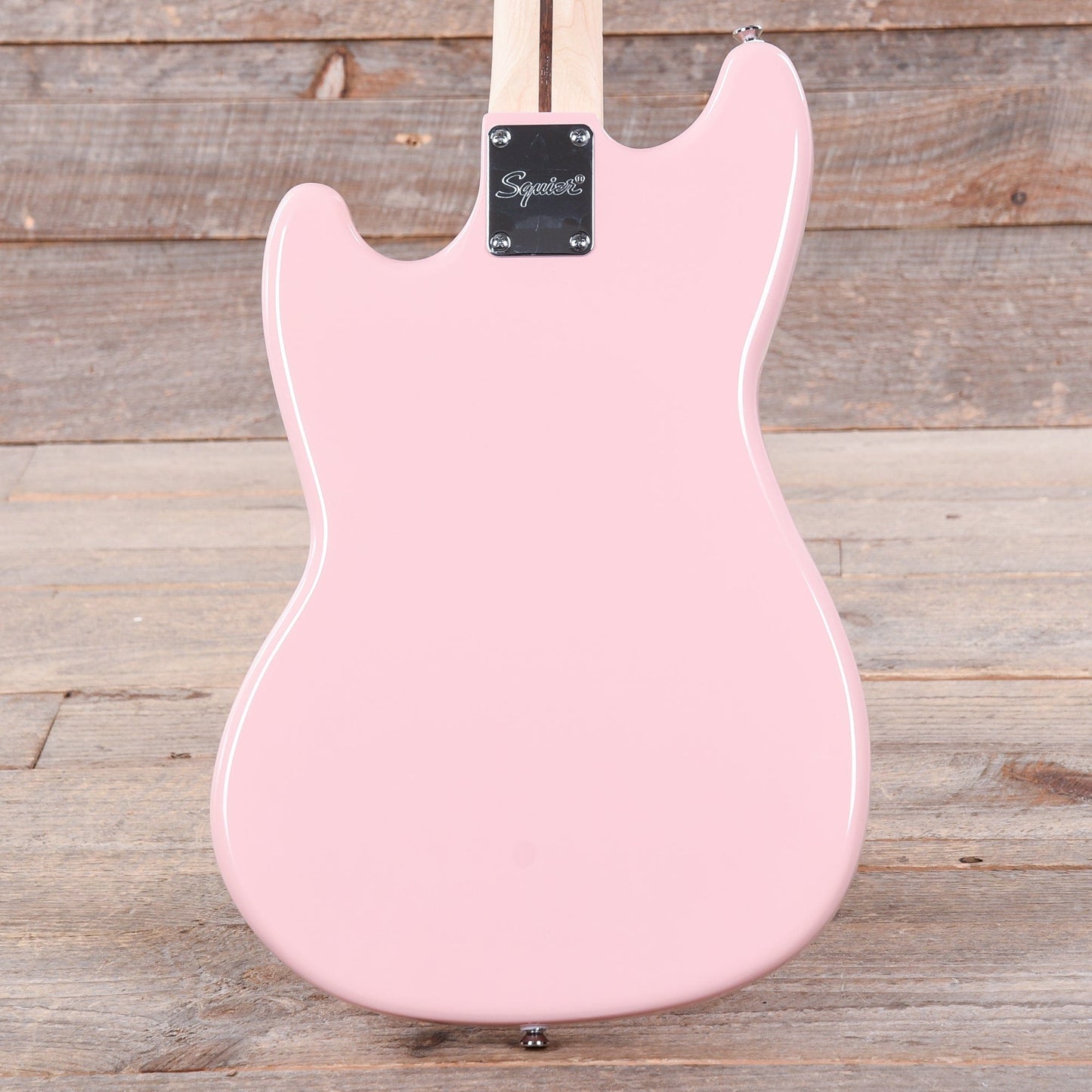 Squier Bronco Bass Shell Pink Bass Guitars / 4-String