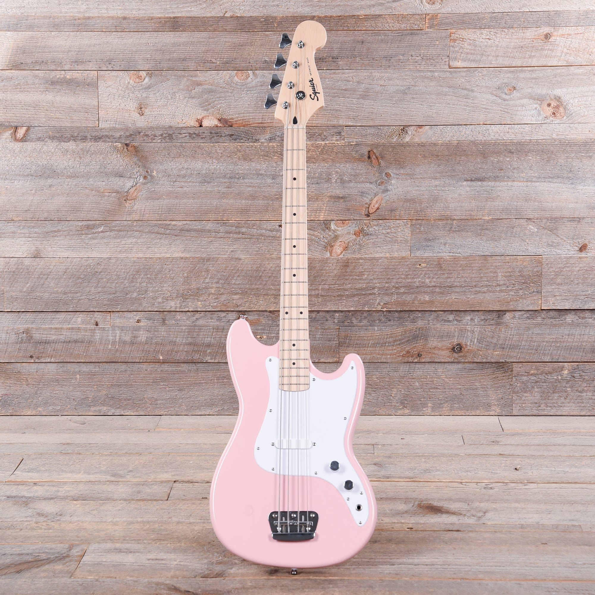 Squier Bronco Bass Shell Pink Bass Guitars / 4-String