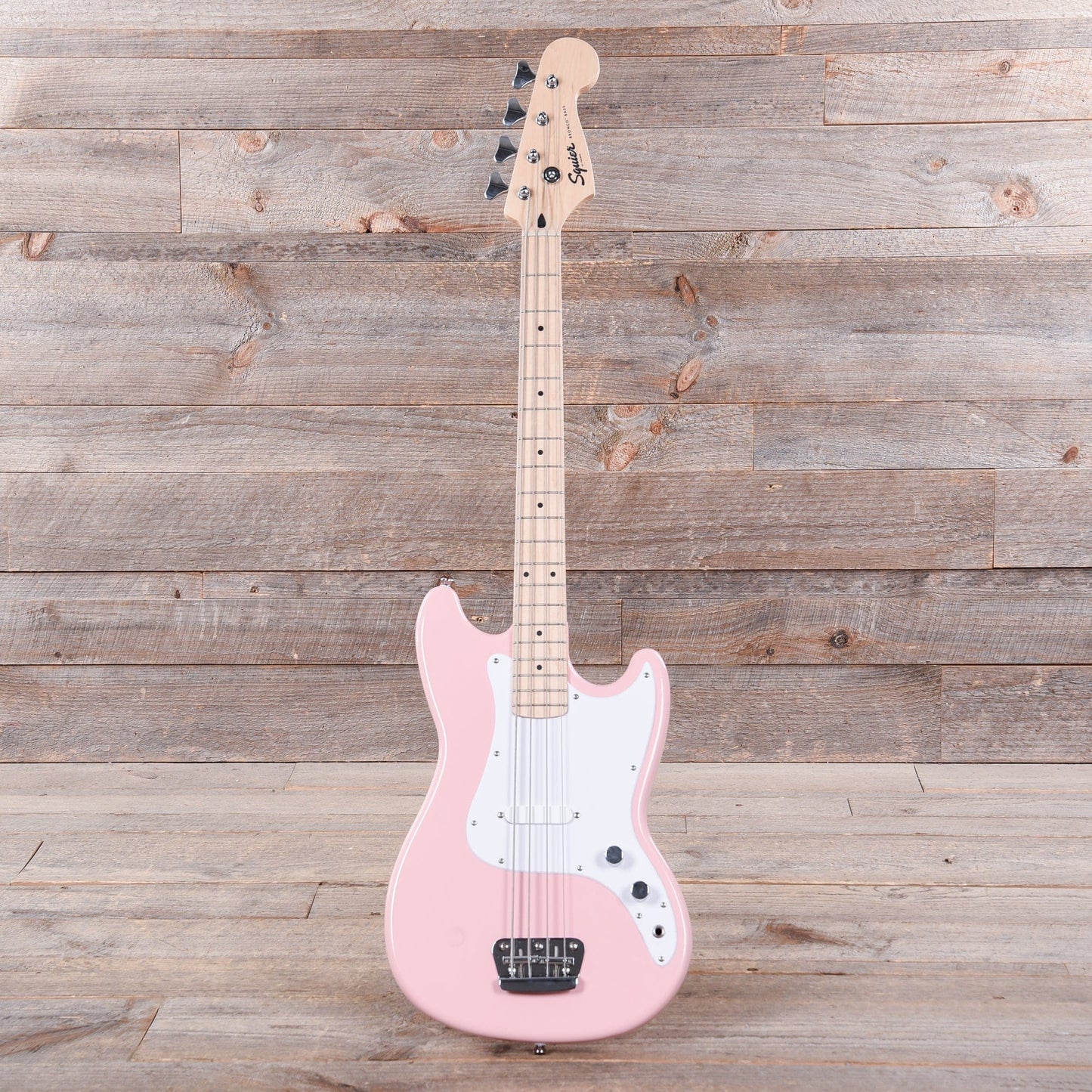 Squier Bronco Bass Shell Pink Bass Guitars / 4-String