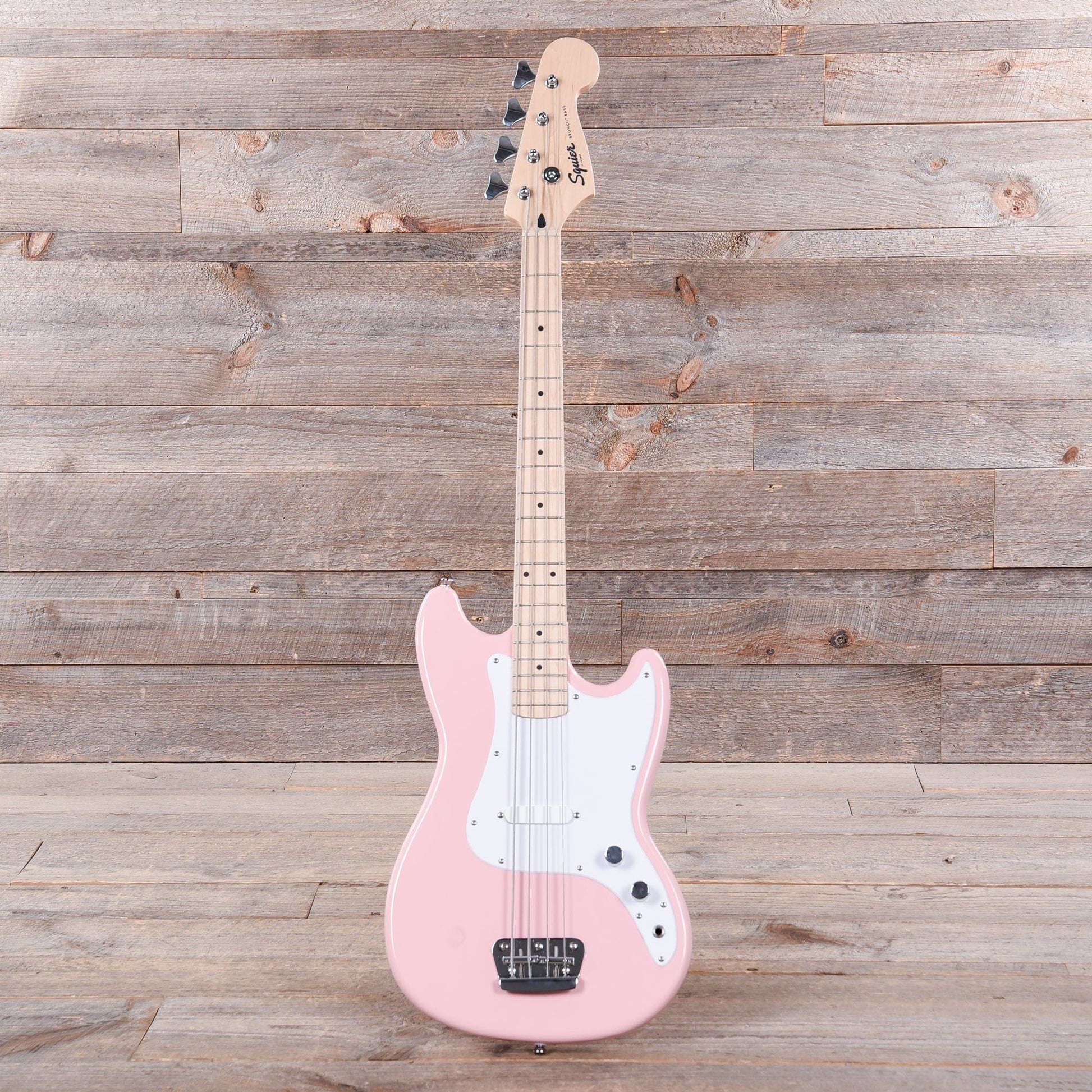 Squier Bronco Bass Shell Pink Bass Guitars / 4-String