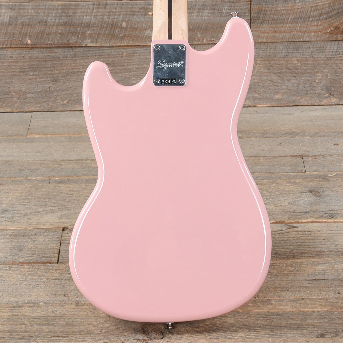 Squier Bronco Bass Shell Pink Bass Guitars / 4-String