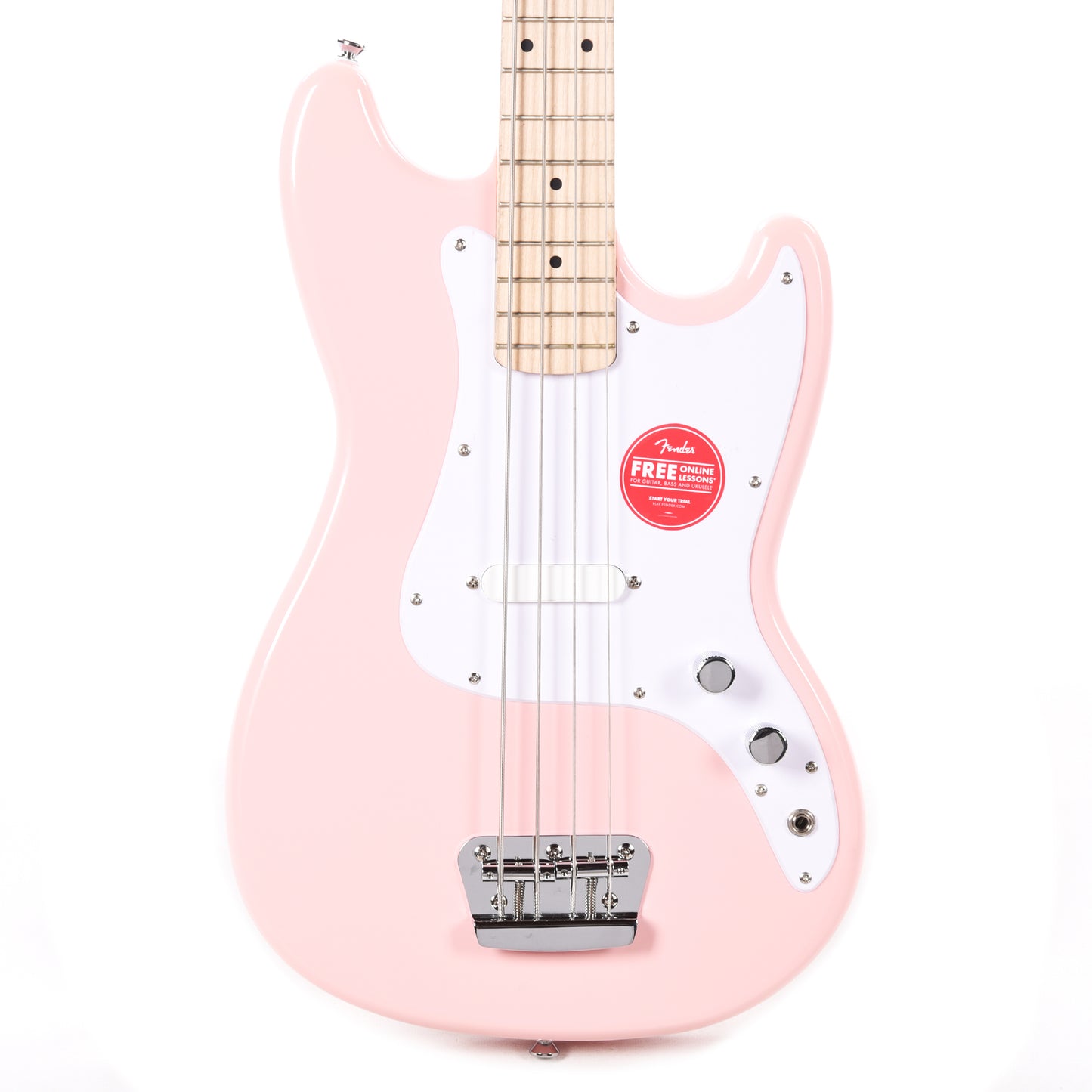 Squier Bronco Bass Shell Pink Bass Guitars / 4-String