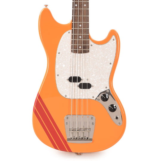 Squier Classic Vibe '60s Competition Mustang Bass Capri Orange w/Dakota Red Stripe Bass Guitars / 4-String