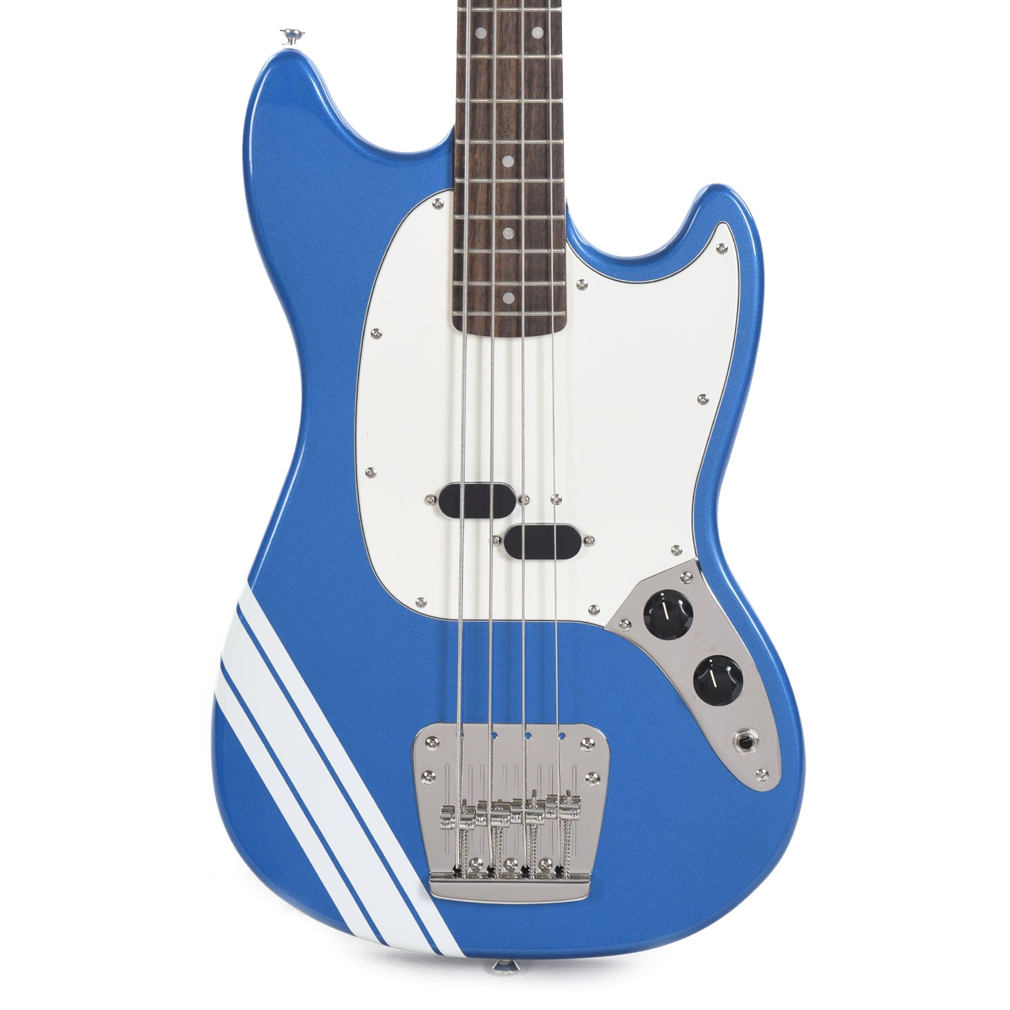 Squier Classic Vibe '60s Competition Mustang Bass Lake Placid Blue  w/Olympic White Stripe