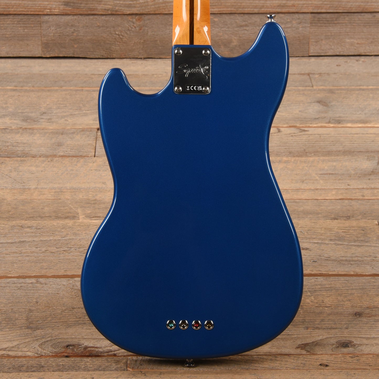 Squier Classic Vibe '60s Competition Mustang Bass Lake Placid Blue w/Olympic White Stripe Bass Guitars / 4-String