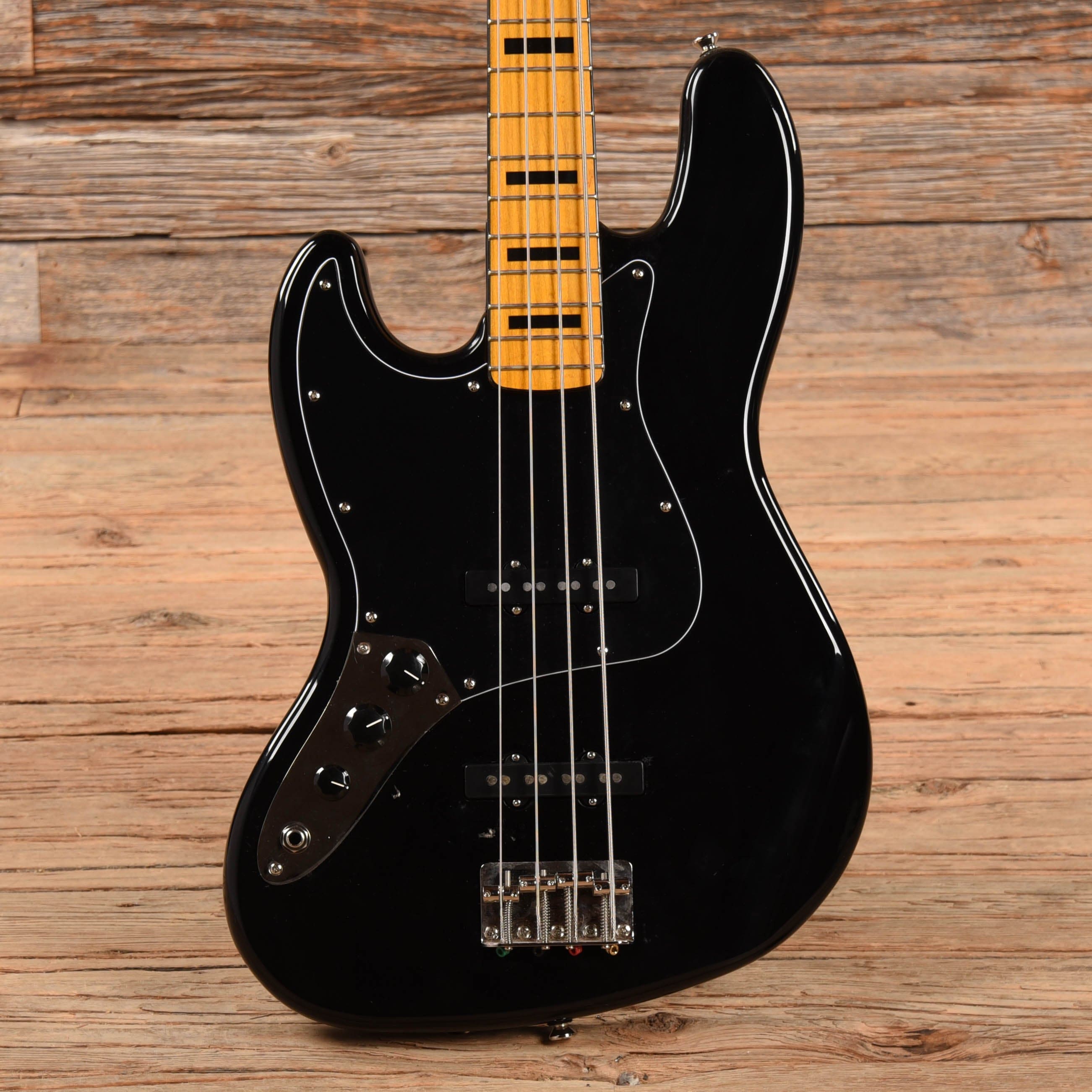 Squier Classic Vibe '70s Jazz Bass Black 2020 LEFTY Bass Guitars / 4-String