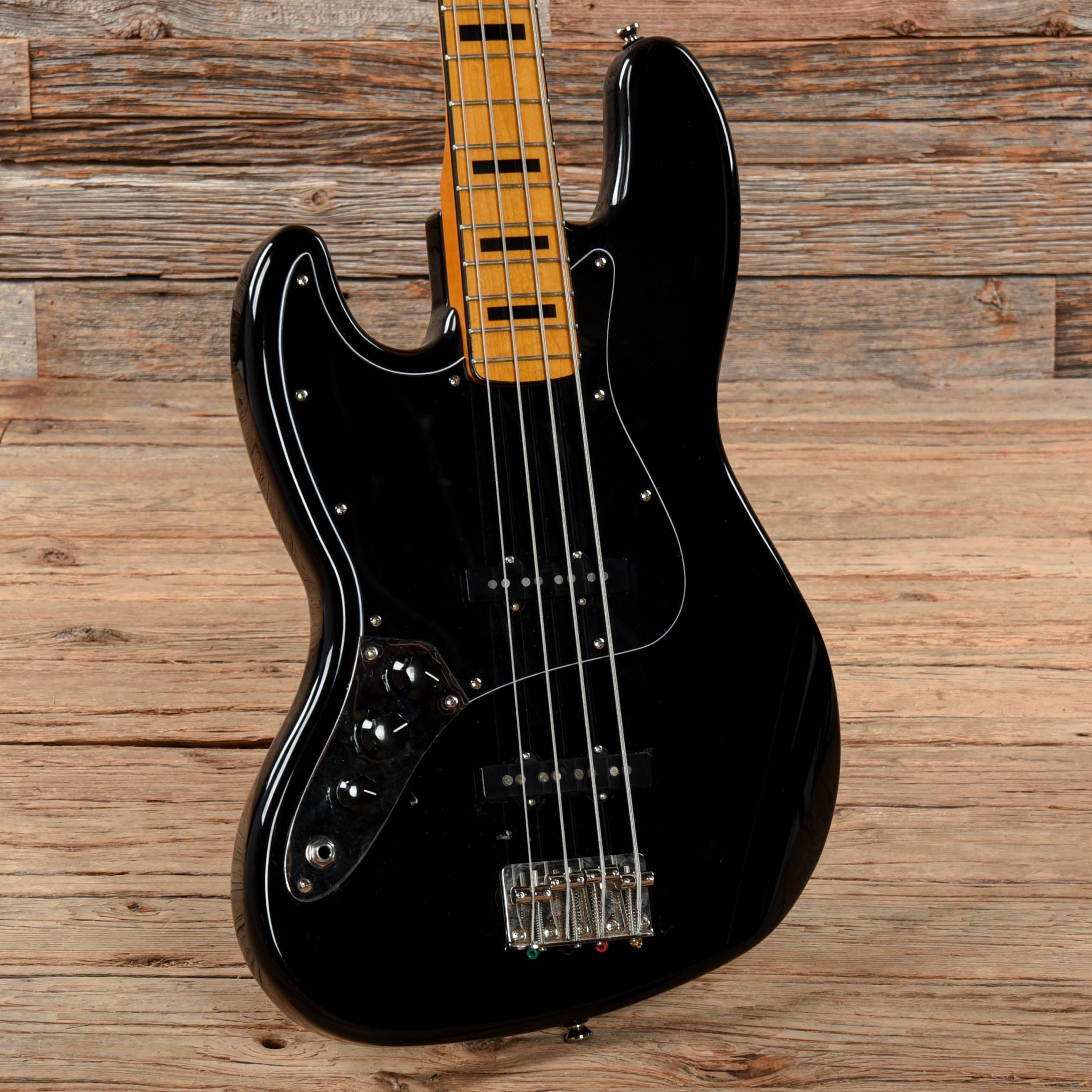 Squier Classic Vibe '70s Jazz Bass Black 2020 LEFTY Bass Guitars / 4-String