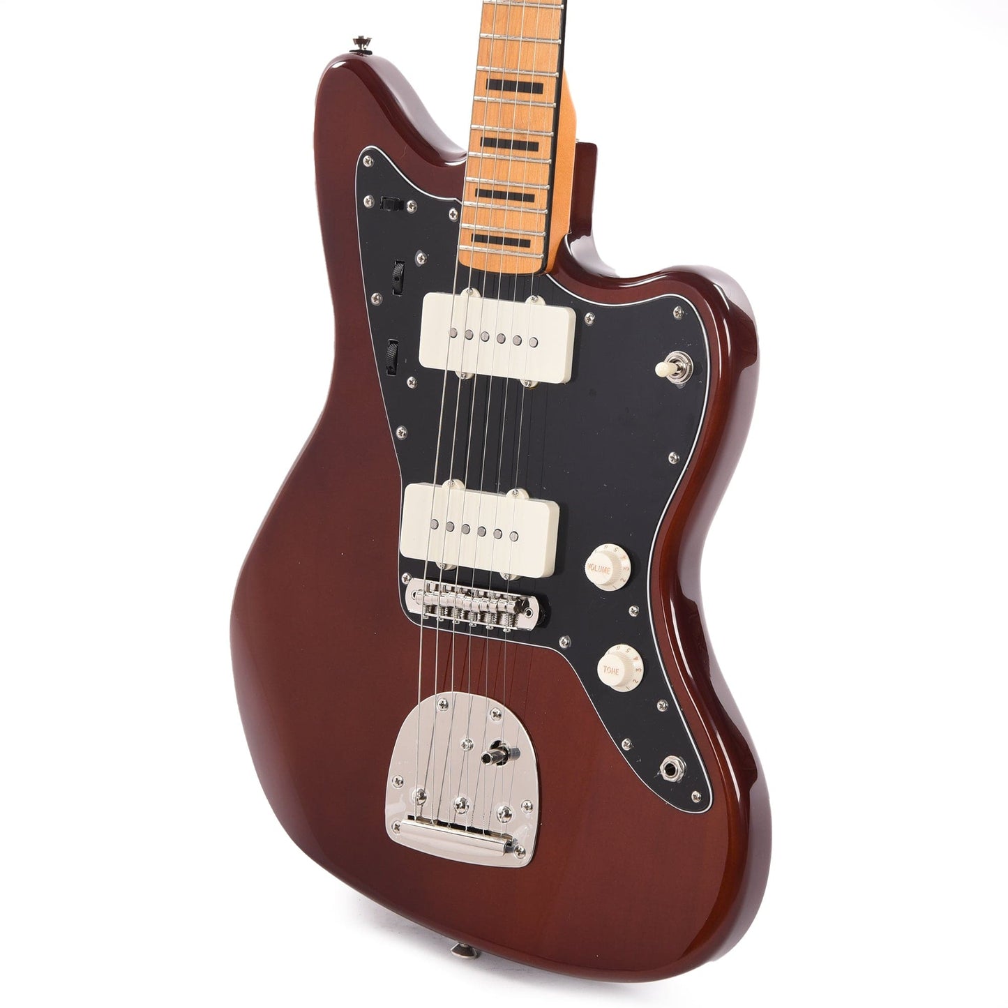 Squier Classic Vibe 70s Jazzmaster Maple Neck Walnut w/Black Blocks/Binding Bass Guitars / 4-String