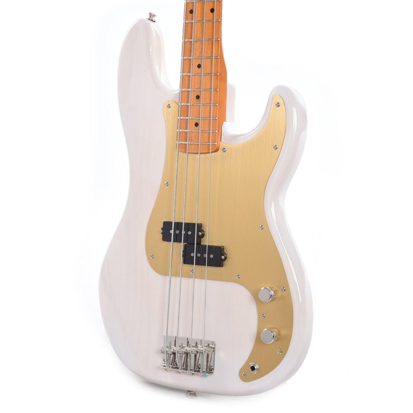 Squier Classic Vibe Late '50s Precision Bass White Blonde w/Gold Anodized Pickguard Bass Guitars / 4-String