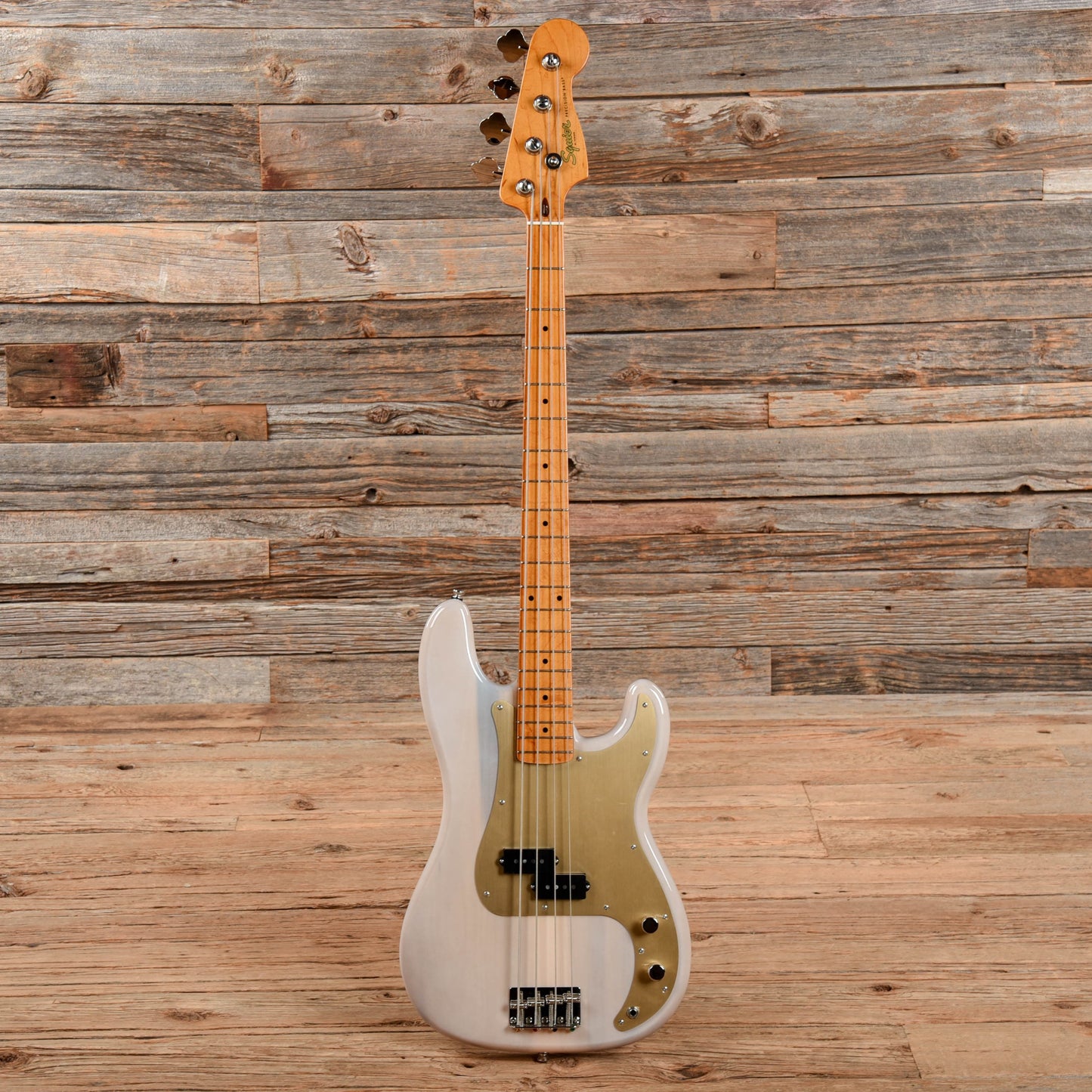 Squier Classic Vibe Late '50s Precision Bass White Blonde w/Gold Anodized Pickguard Bass Guitars / 4-String