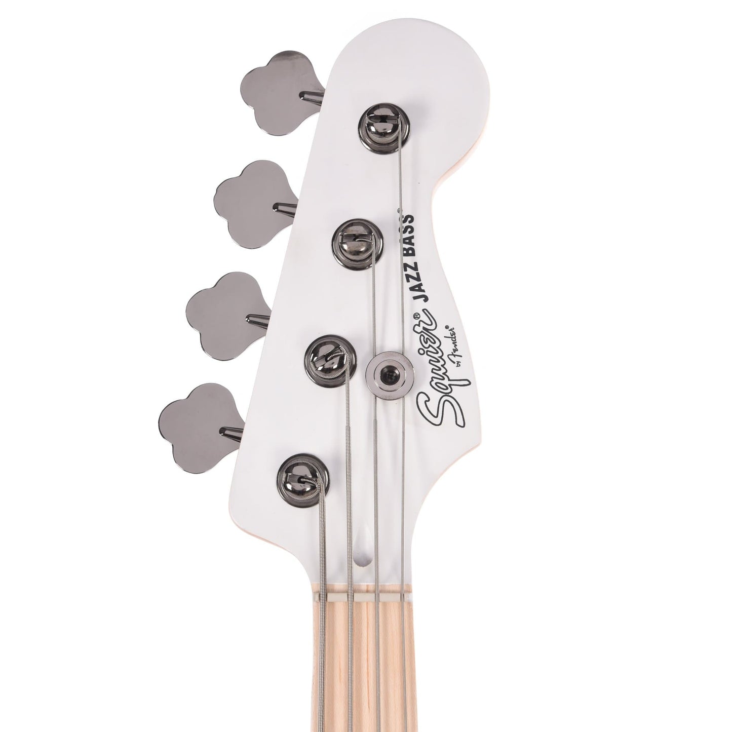 Squier Contemporary Active Jazz Bass HH Flat White w/Fender Gig Bag, Stand, Cable, Tuner, Picks and Strings Bass Guitars / 4-String