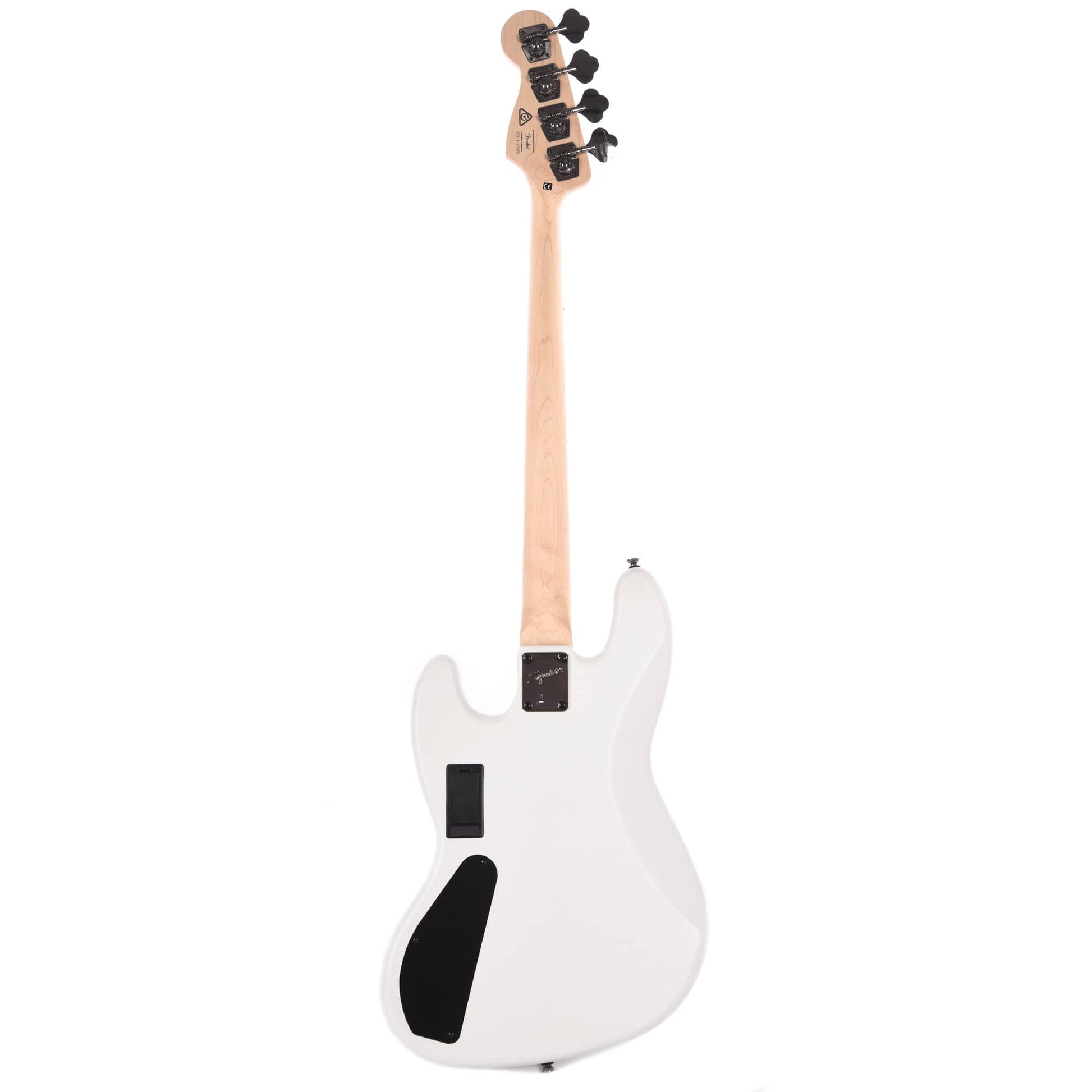 Squier Contemporary Active Jazz Bass HH Flat White w/Fender Gig Bag, Stand, Cable, Tuner, Picks and Strings Bass Guitars / 4-String