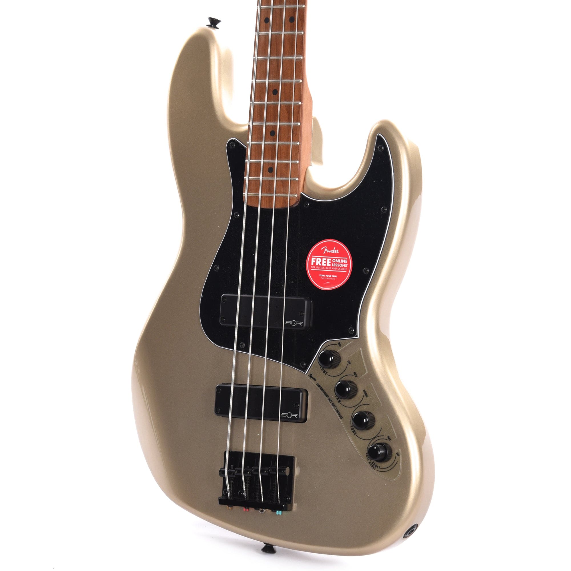 Squier Contemporary Active Jazz Bass HH  Shoreline Gold w/Black Pickguard Bass Guitars / 4-String