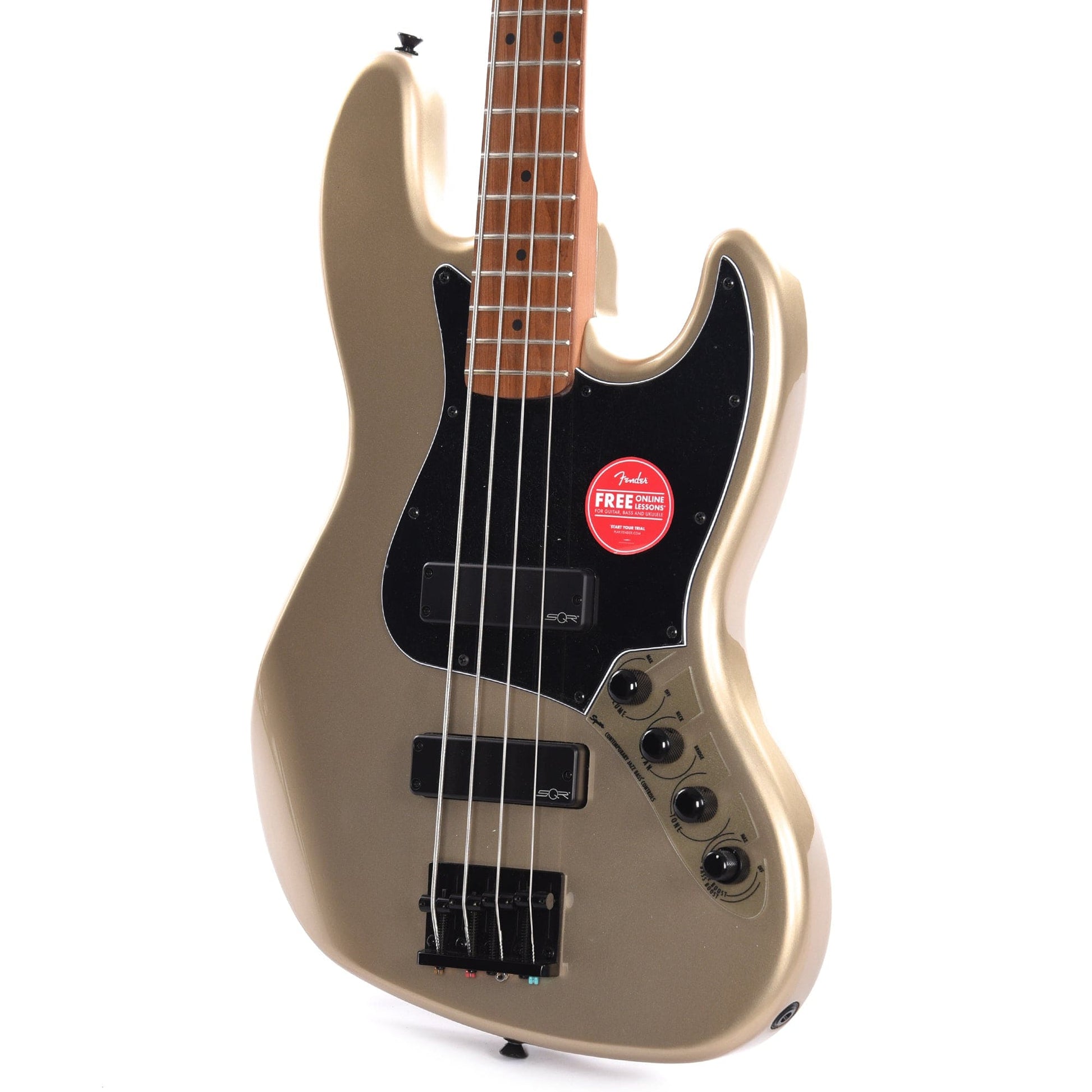 Squier Contemporary Active Jazz Bass HH  Shoreline Gold w/Black Pickguard Bass Guitars / 4-String
