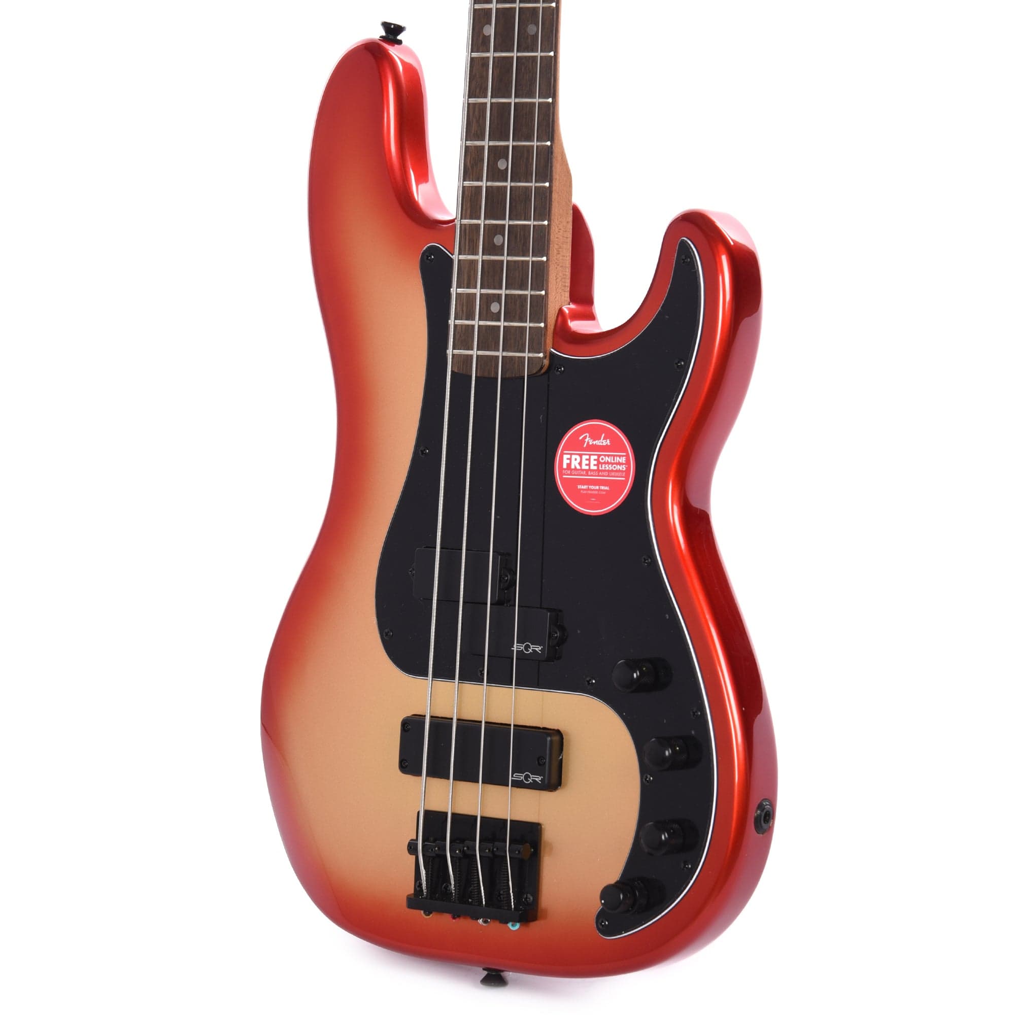 Squier Contemporary Active Precision Bass PH Sunset Metallic w/Black Pickguard Bass Guitars / 4-String