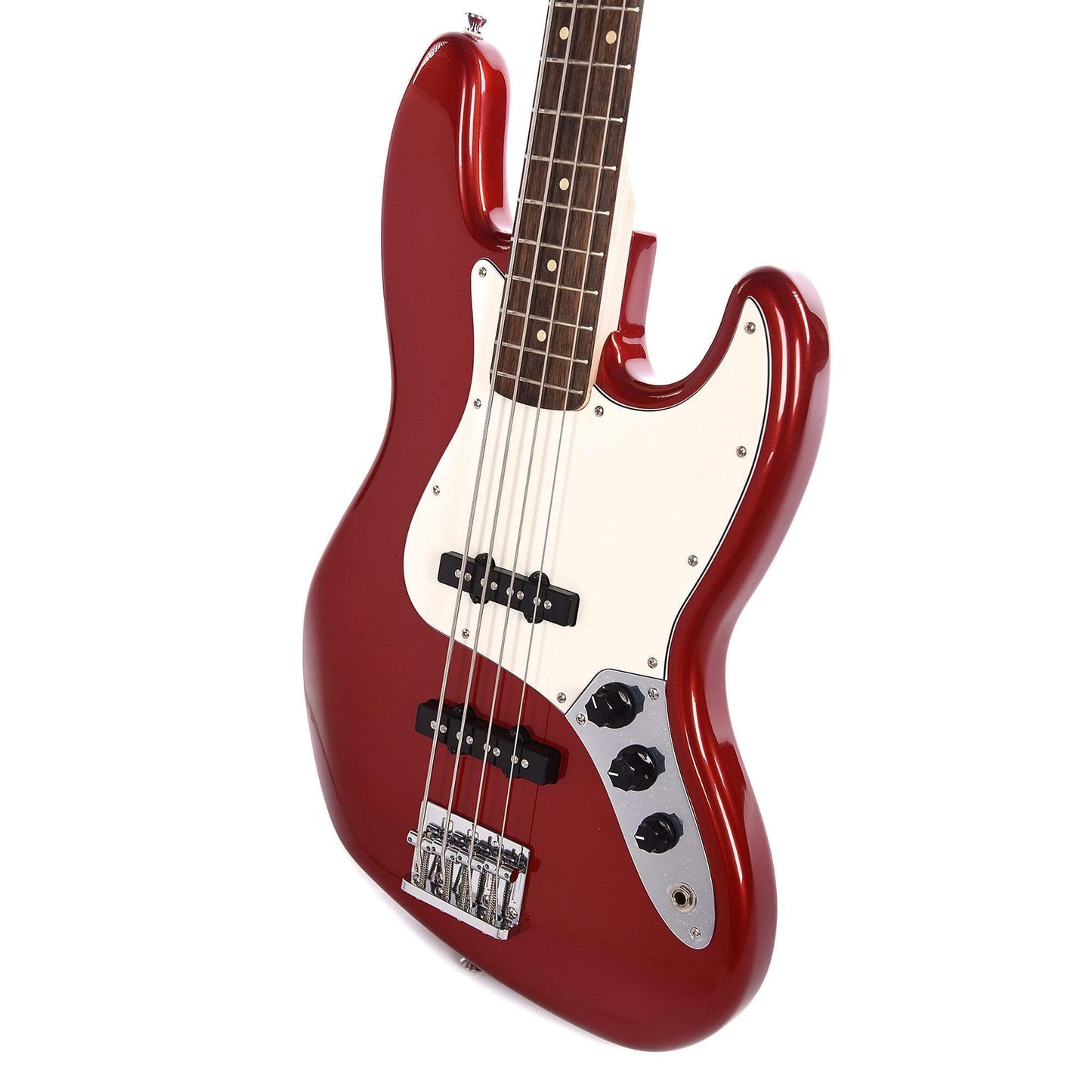 Squier Contemporary Jazz Bass Dark Metallic Red w/Fender Gig Bag, Stand, Cable, Tuner, Picks and Strings Bass Guitars / 4-String