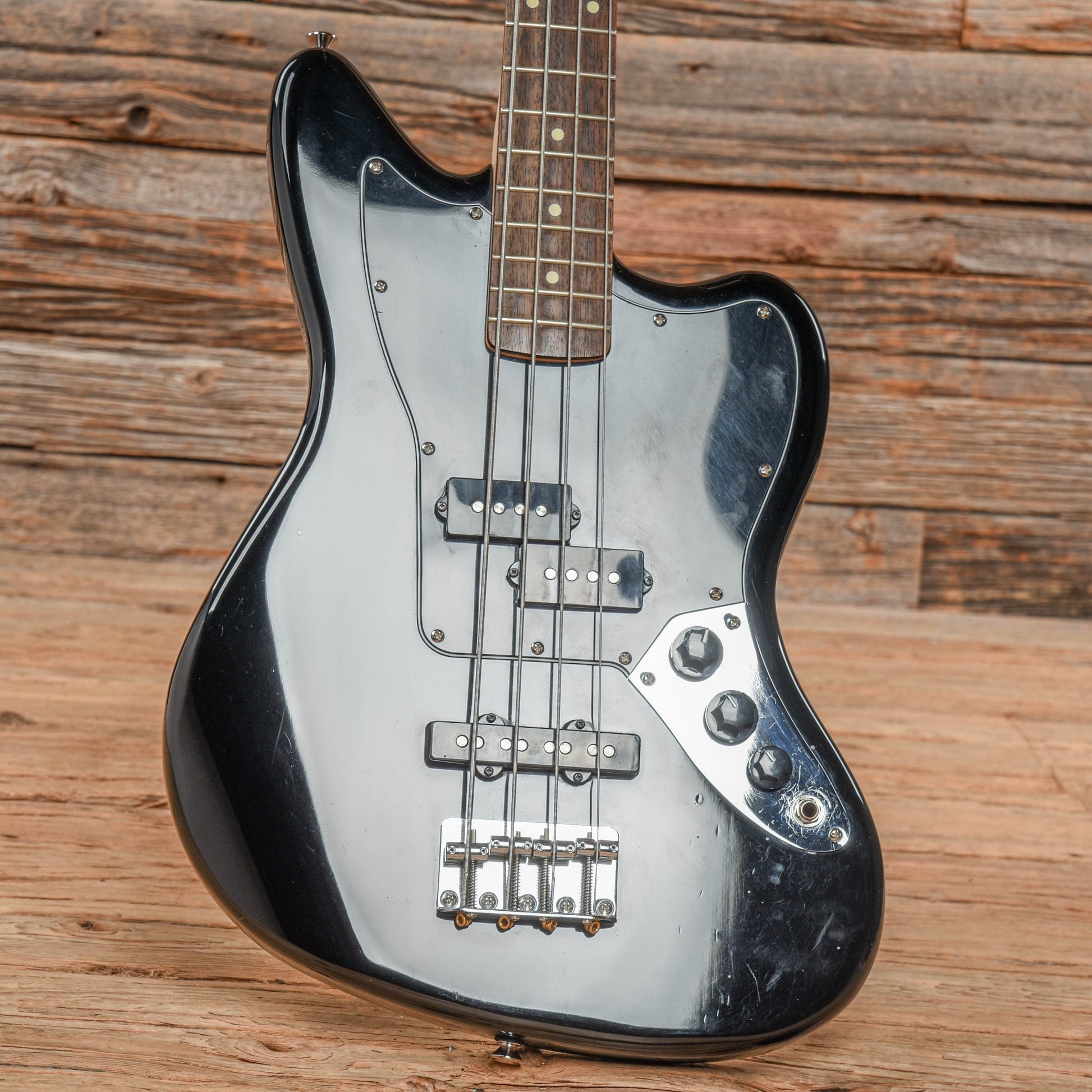 Squier Vintage Modified Jaguar Bass Special SS Black 2013 Bass Guitars / 4-String