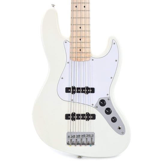Squier Affinity Jazz Bass V Olympic White Bass Guitars / 5-String or More