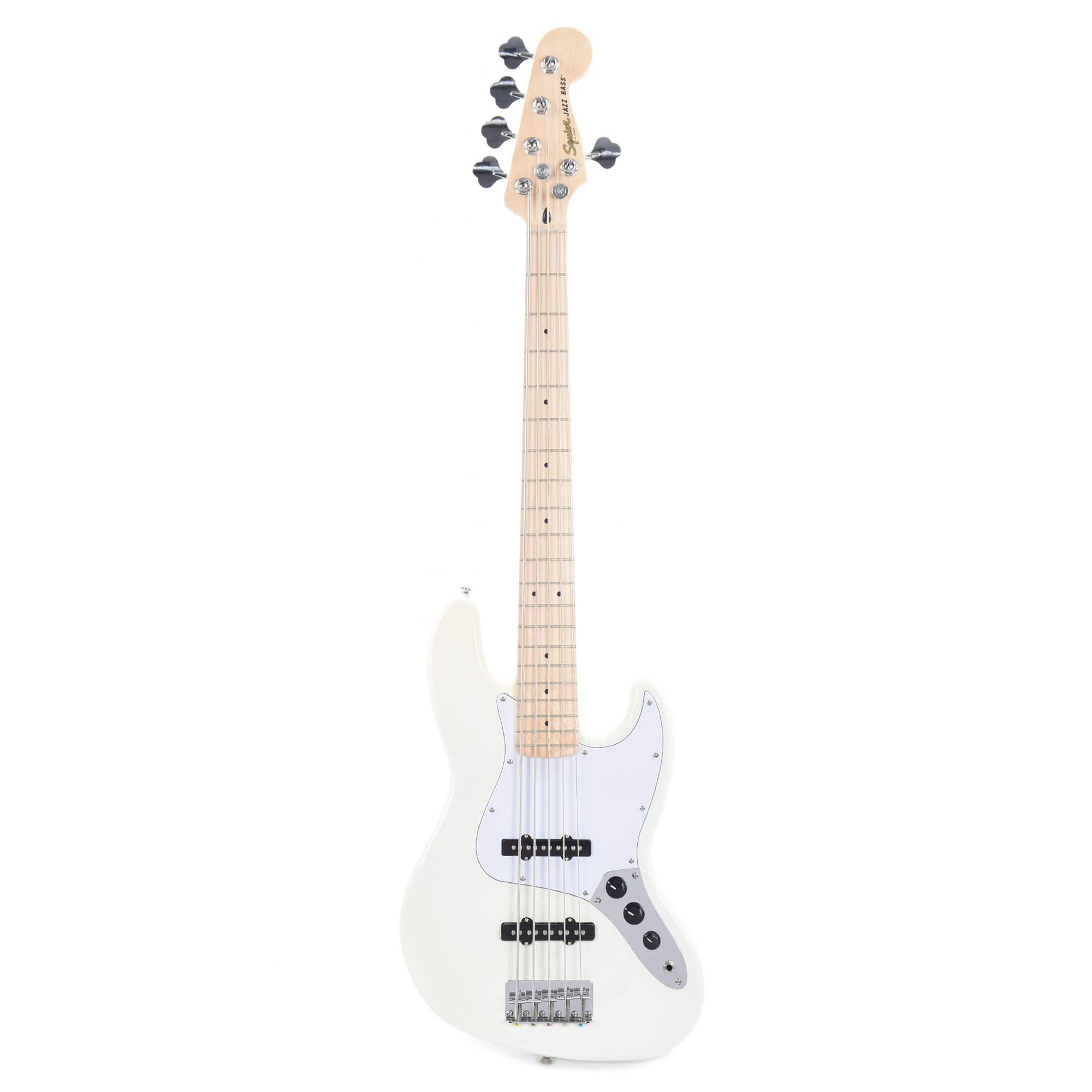 Squier Affinity Jazz Bass V Olympic White Bass Guitars / 5-String or More