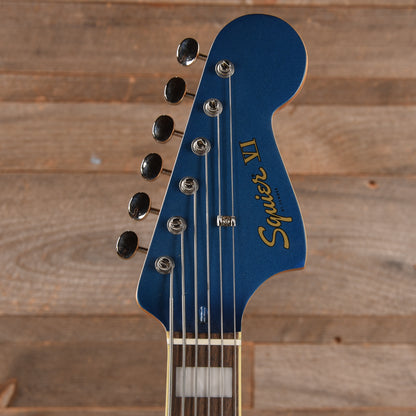 Squier Classic Vibe Bass VI Lake Placid Blue w/Matching Headcap & 3-Ply Parchment Pickguard Bass Guitars / 5-String or More