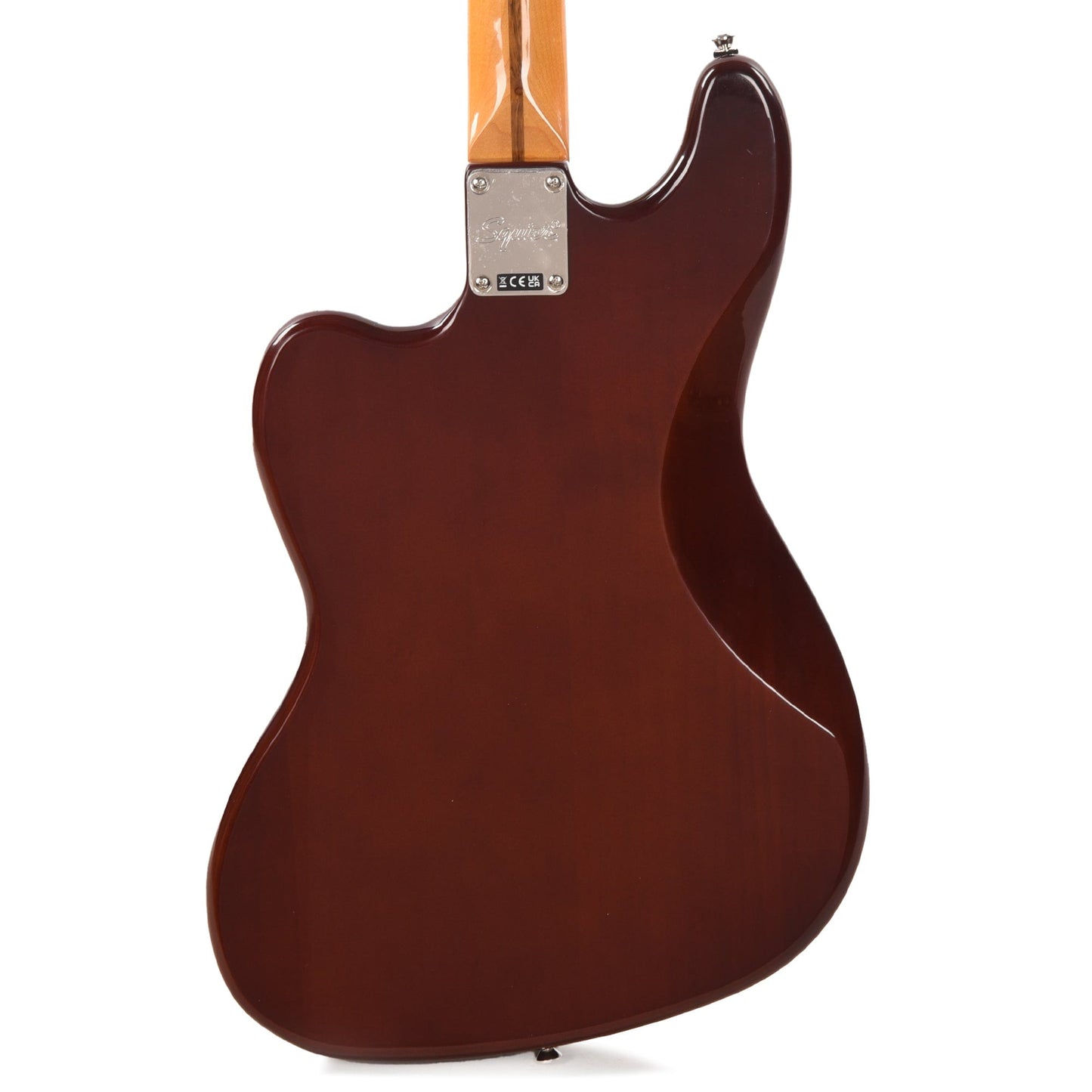 Squier Classic Vibe Bass VI Maple Neck Walnut w/Black Blocks/Binding & 3-Ply Black Bass Guitars / 5-String or More