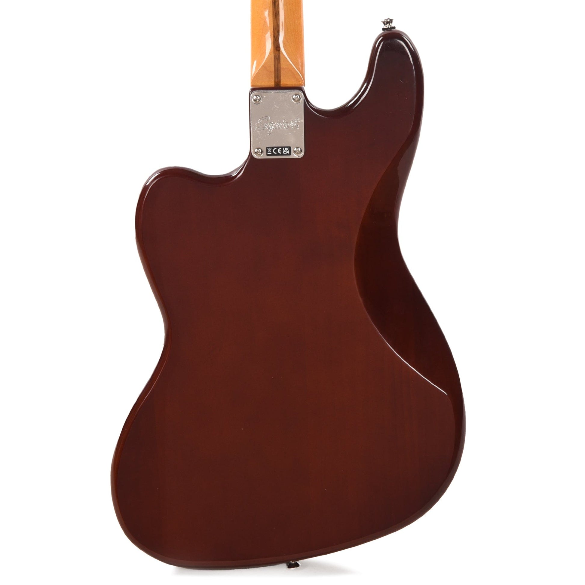 Squier Classic Vibe Bass VI Maple Neck Walnut w/Black Blocks/Binding & 3-Ply Black Bass Guitars / 5-String or More
