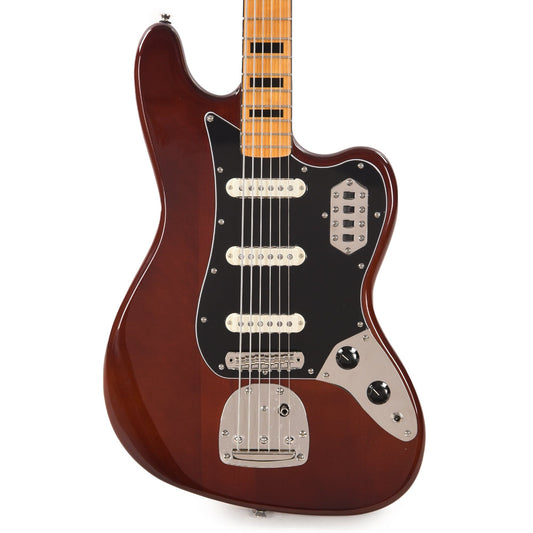 Squier Classic Vibe Bass VI Maple Neck Walnut w/Black Blocks/Binding & 3-Ply Black Bass Guitars / 5-String or More