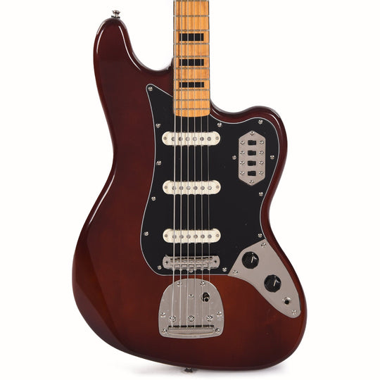 Squier Classic Vibe Bass VI Maple Neck Walnut w/Black Blocks/Binding & 3-Ply Black Bass Guitars / 5-String or More