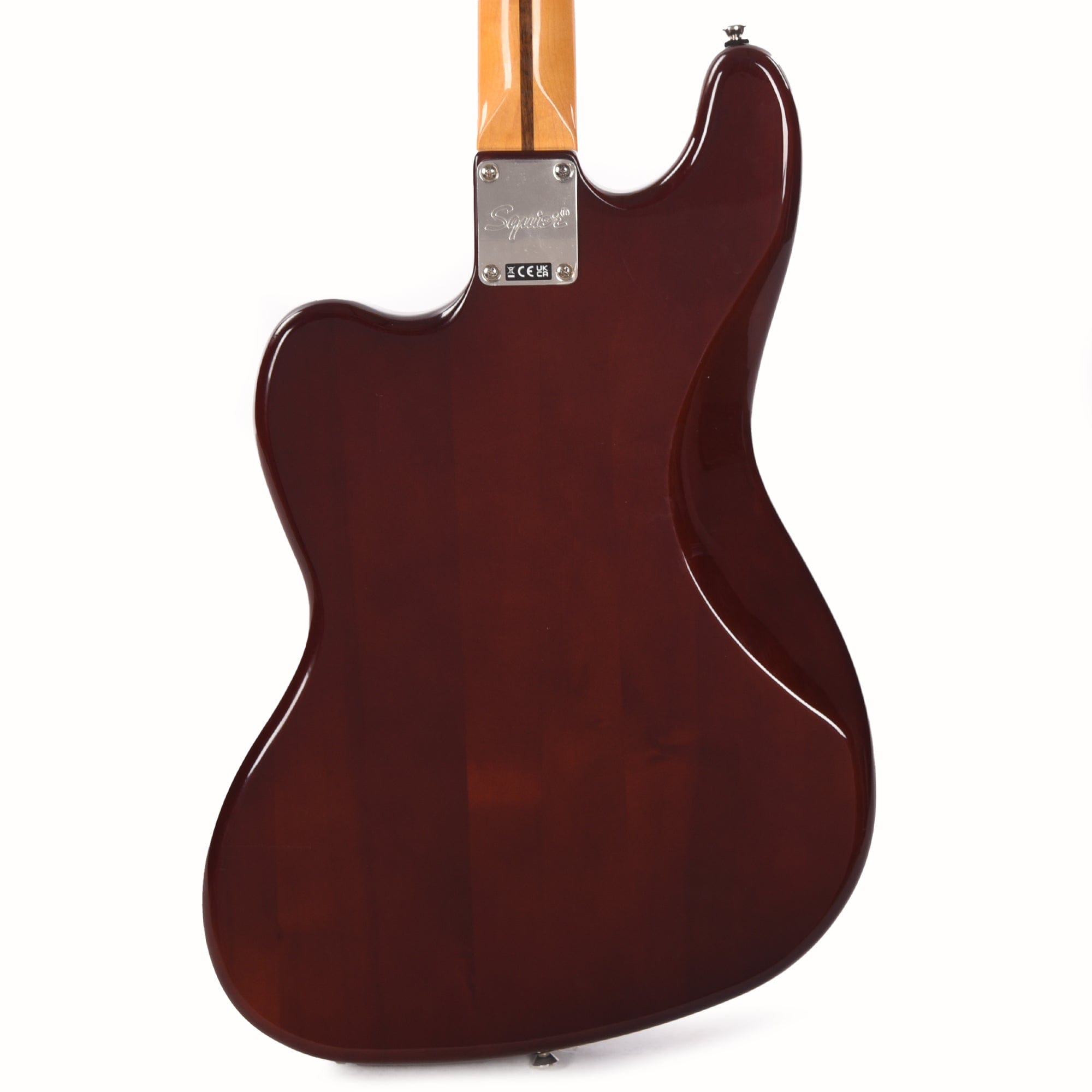 Squier Classic Vibe Bass VI Maple Neck Walnut w/Black Blocks/Binding & 3-Ply Black Bass Guitars / 5-String or More