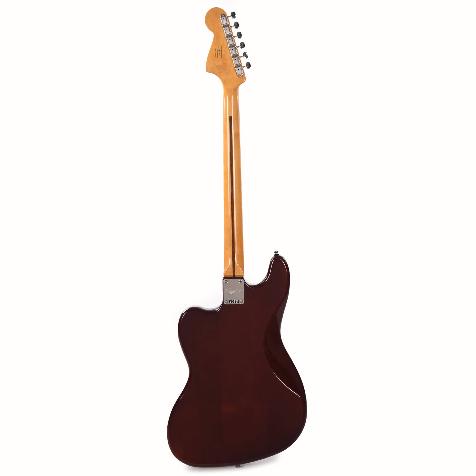 Squier Classic Vibe Bass VI Maple Neck Walnut w/Black Blocks/Binding & 3-Ply Black Bass Guitars / 5-String or More