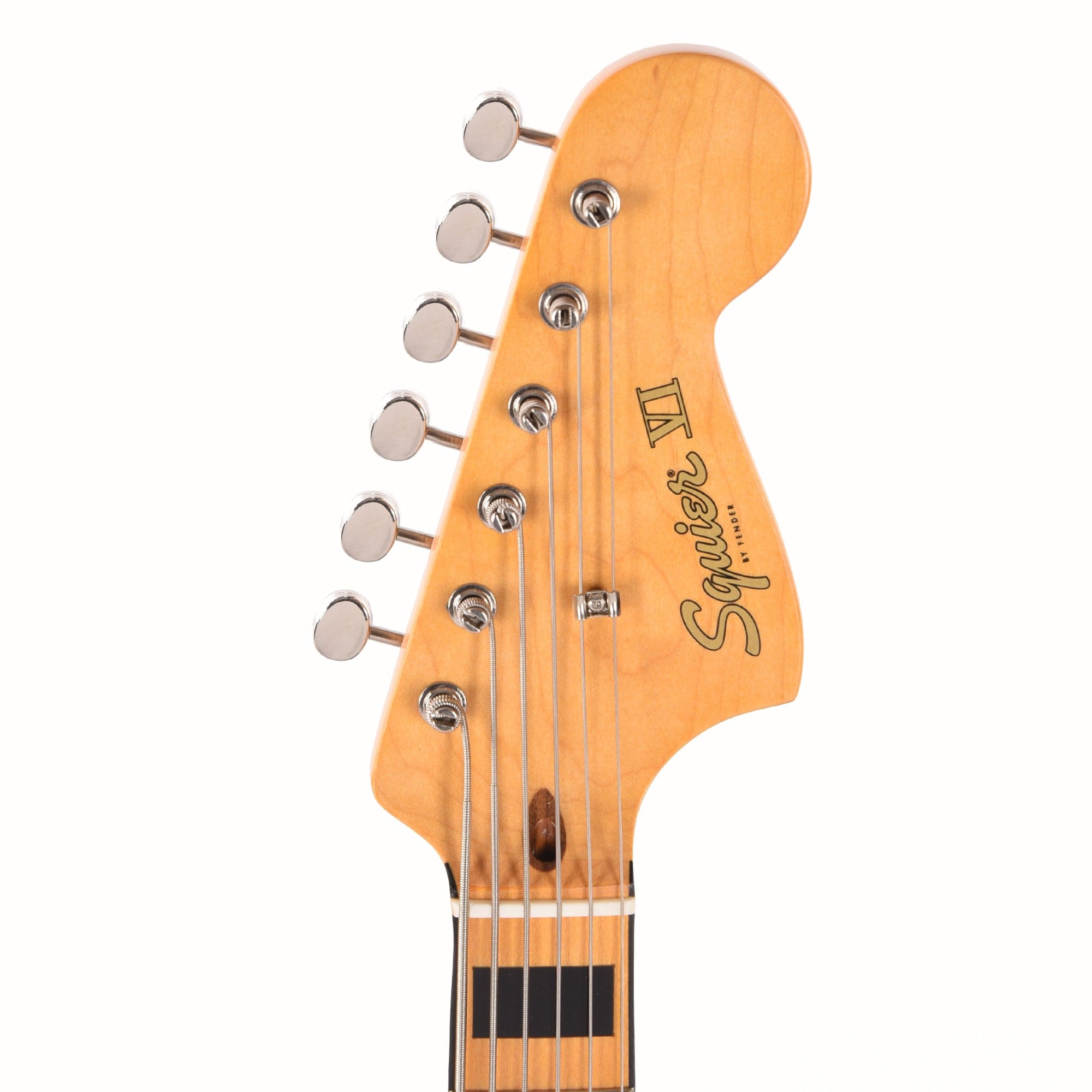 Squier Classic Vibe Bass VI Maple Neck Walnut w/Black Blocks/Binding & 3-Ply Black Bass Guitars / 5-String or More