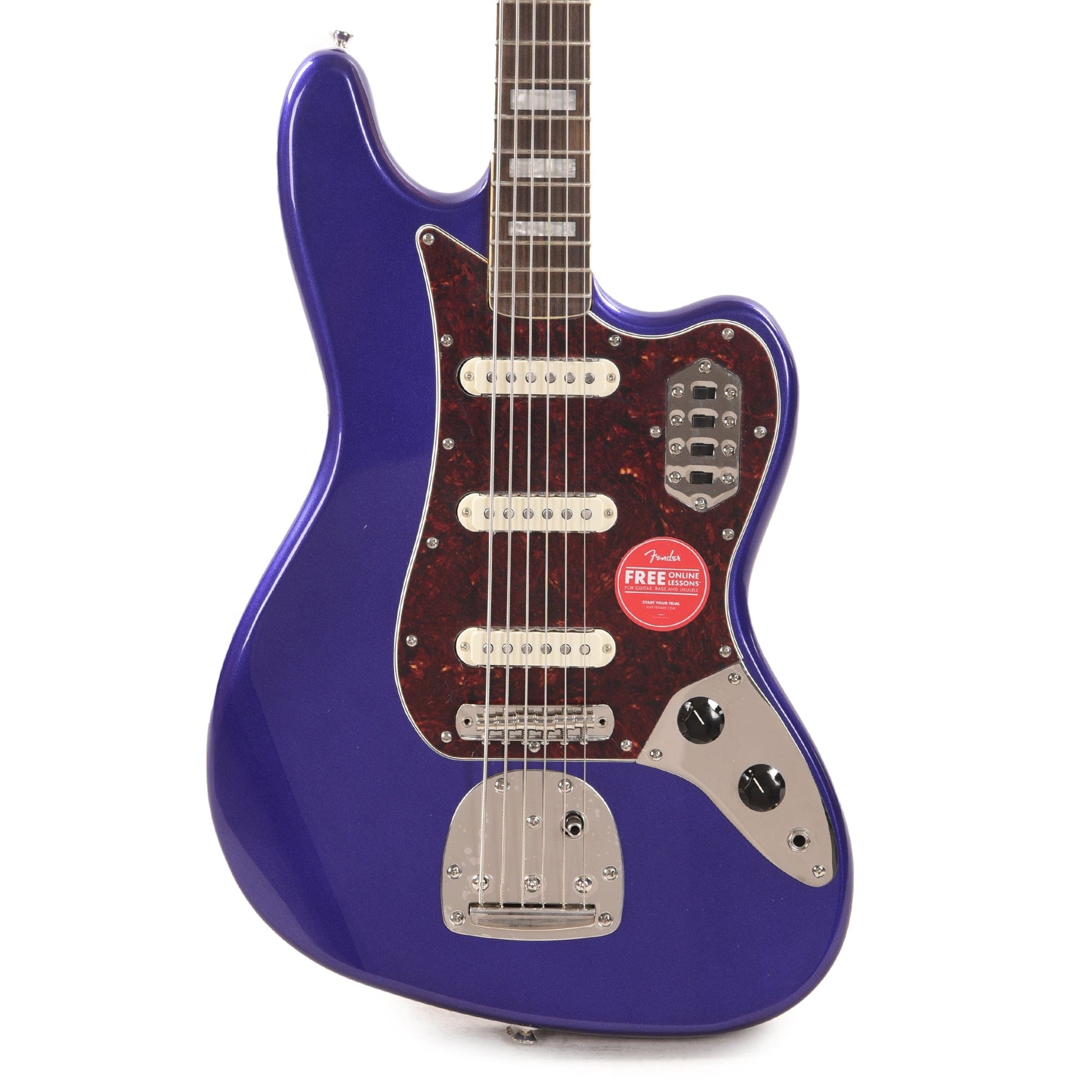 Squier Classic Vibe Bass VI Purple Metallic w/Matching Headcap Bass Guitars / 5-String or More