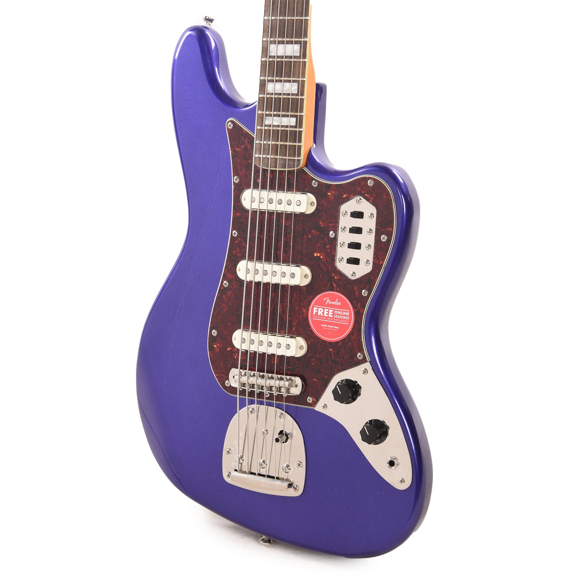 Squier Classic Vibe Bass VI Purple Metallic w/Matching Headcap Bass Guitars / 5-String or More