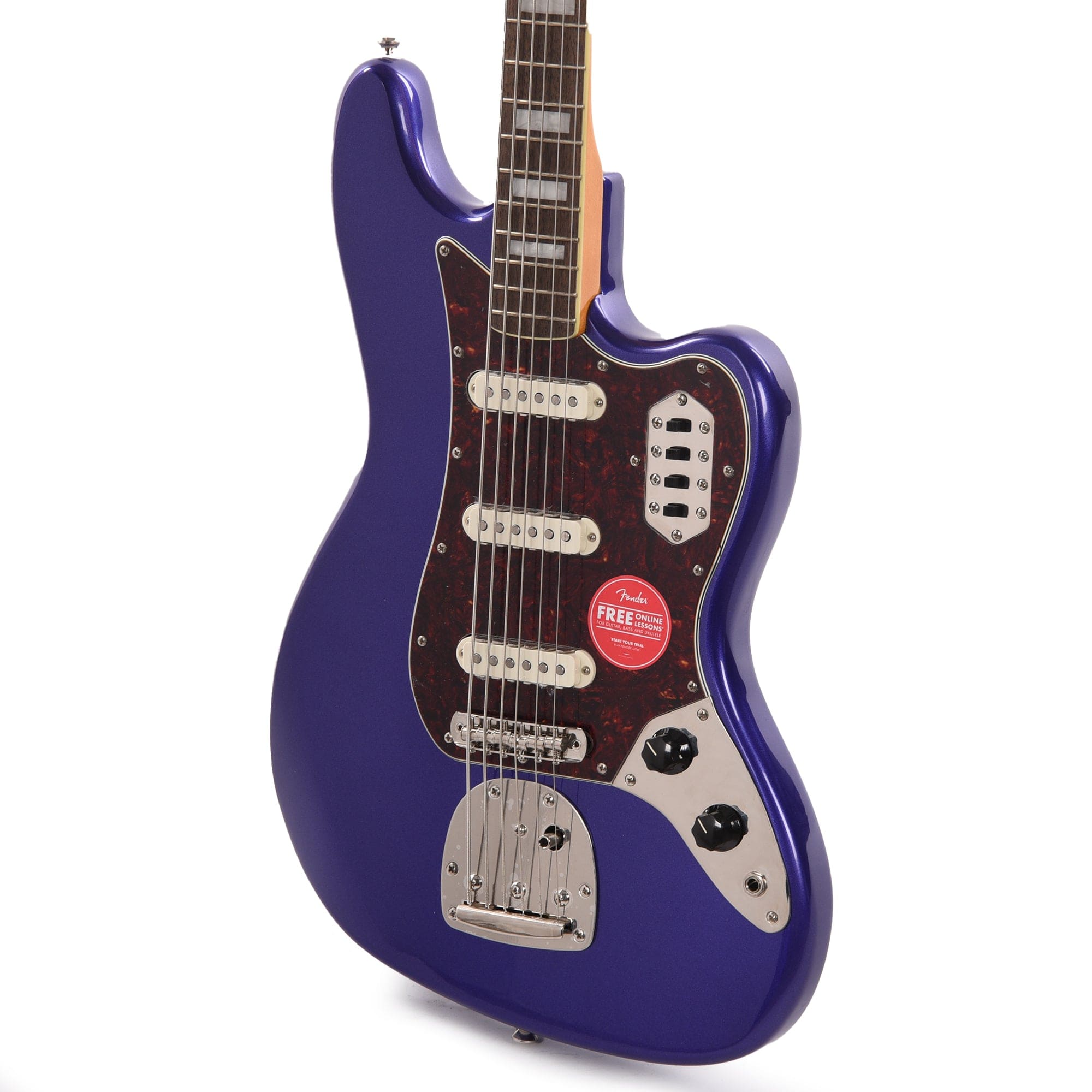 Squier Classic Vibe Bass VI Purple Metallic w/Matching Headcap Bass Guitars / 5-String or More